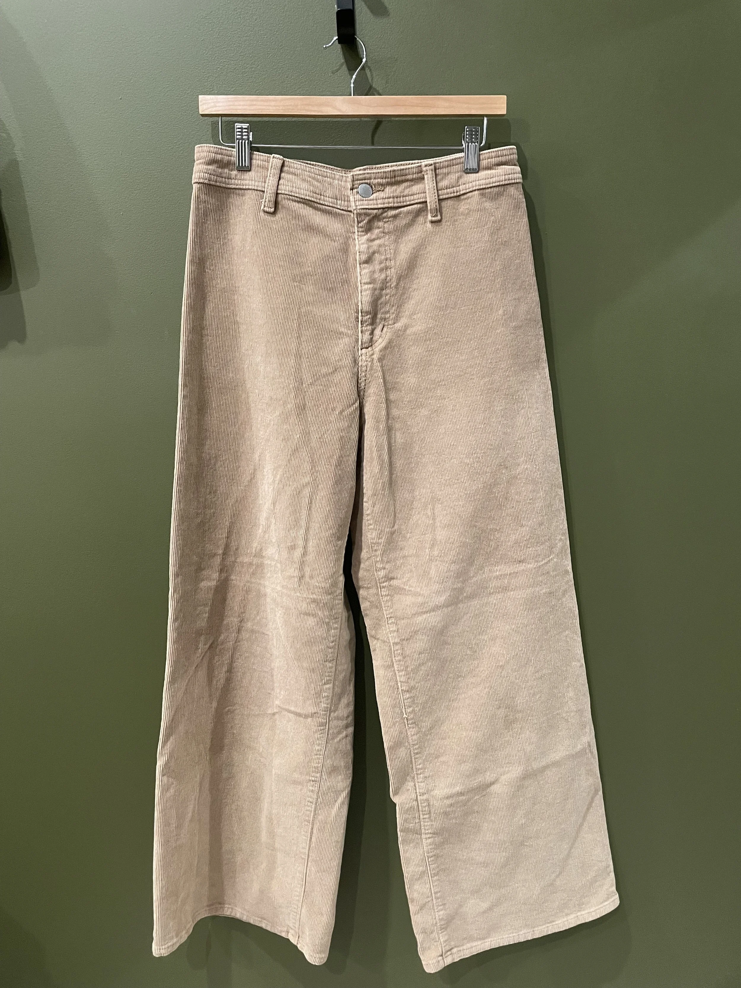 Wide-Leg Corduroy Pants in a size 8R