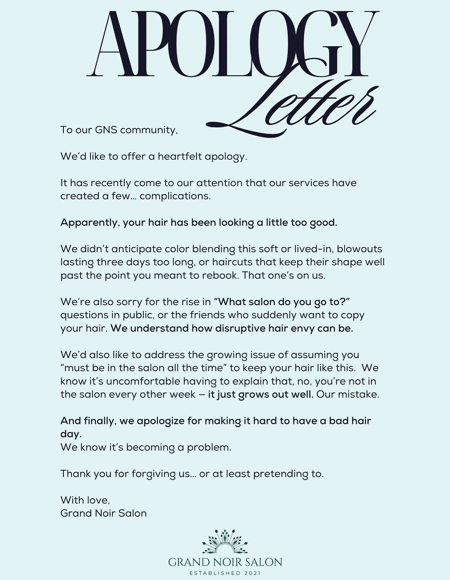 our apologies 🤍😉