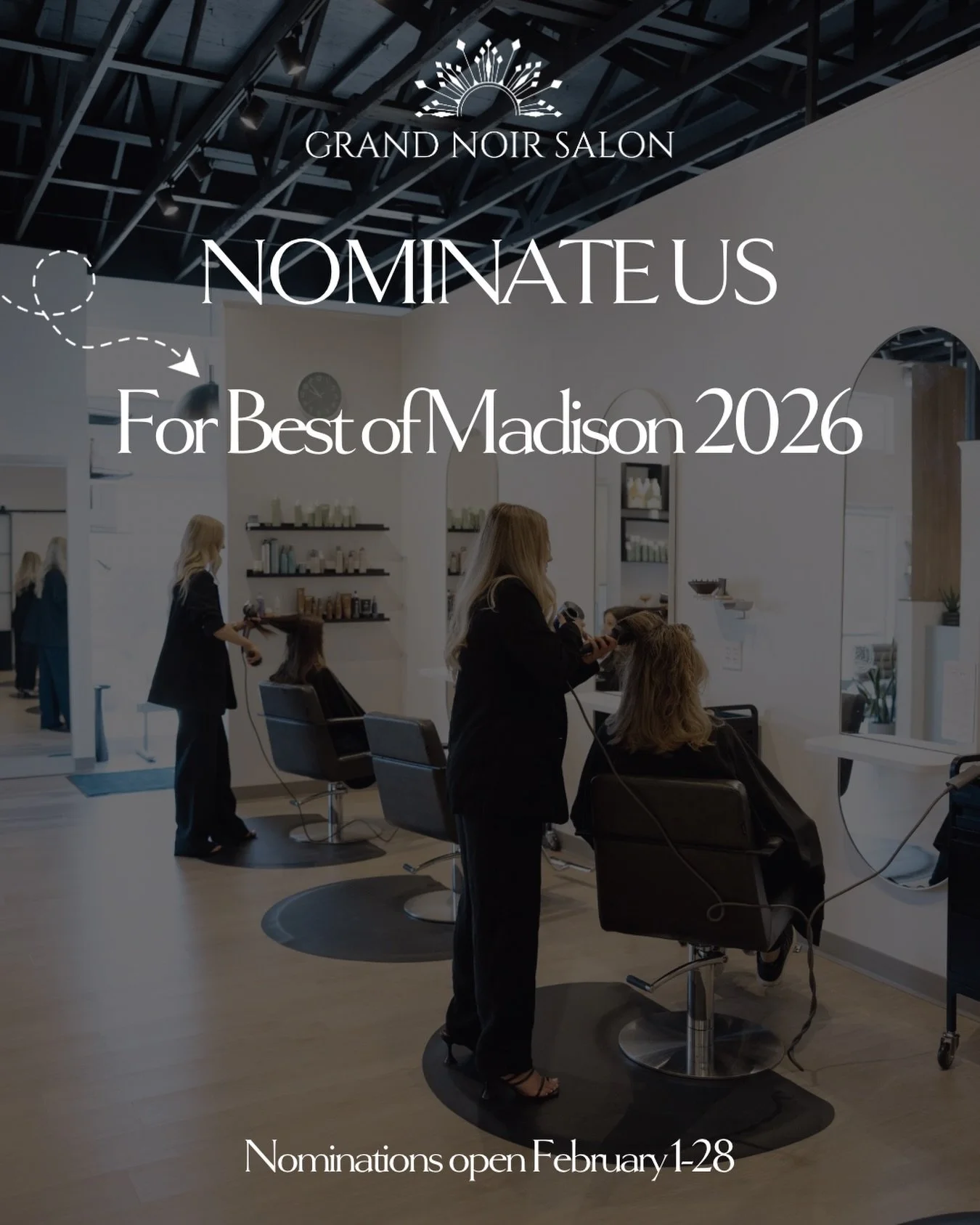 ✨ It&rsquo;s that time again ✨

If you&rsquo;ve loved your experience at Grand Noir Salon, we&rsquo;d be honored to have your support for Best of Madison 2026 

Nominations are open now through the end of the month.
You can find the link in our bio. 