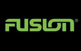 FUSIGM logo with green text on black background