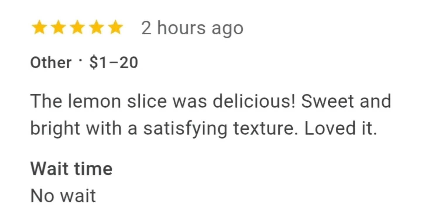 Lemon slice is often a sell out at the markets and pop up stalls. 

The lemon flavour combined with the crunchy base and creamy mixture is just the best combination. 🍋