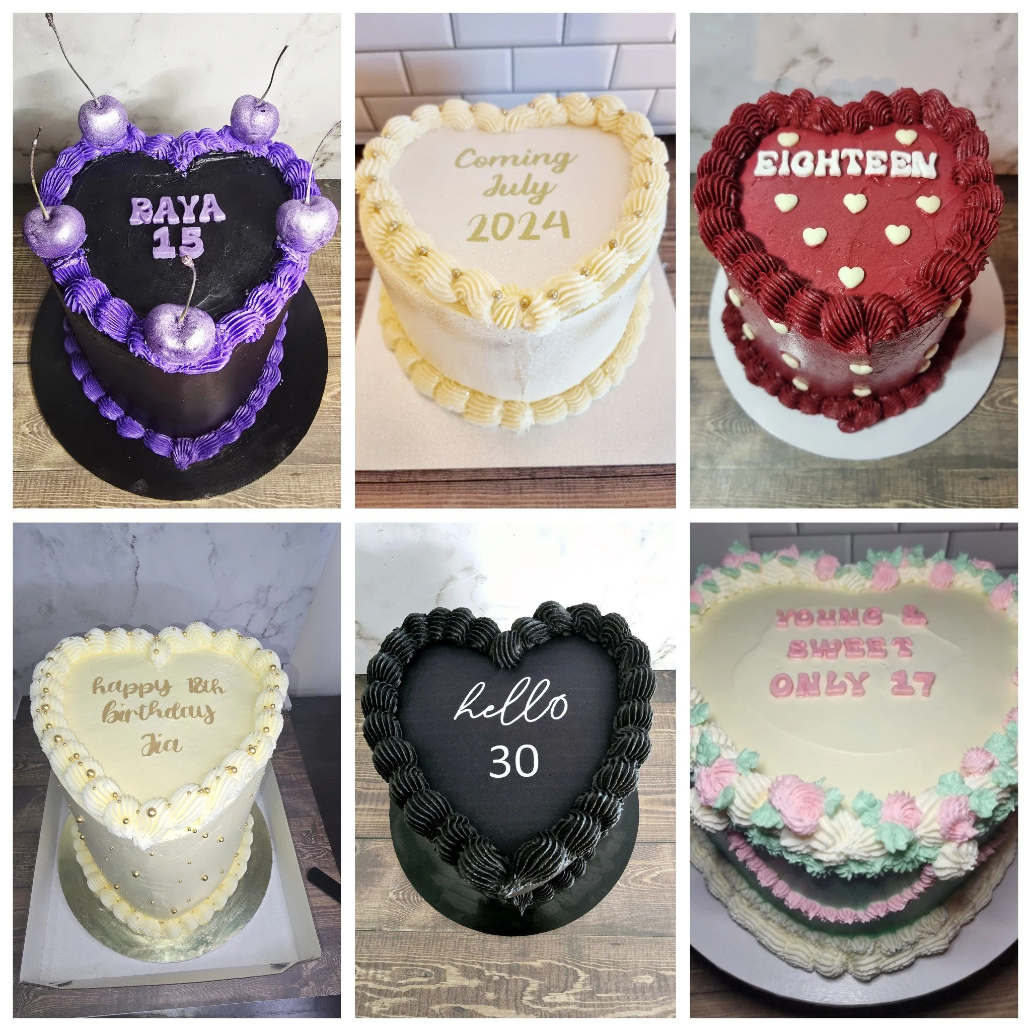 ❤️ Heart Cakes are still having their moment... and we can see why!

Perfect for birthdays, anniversaries, bridal showers, baby showers, and every celebration in between. Customise your colours, message, and decorations to create a cake that's unique