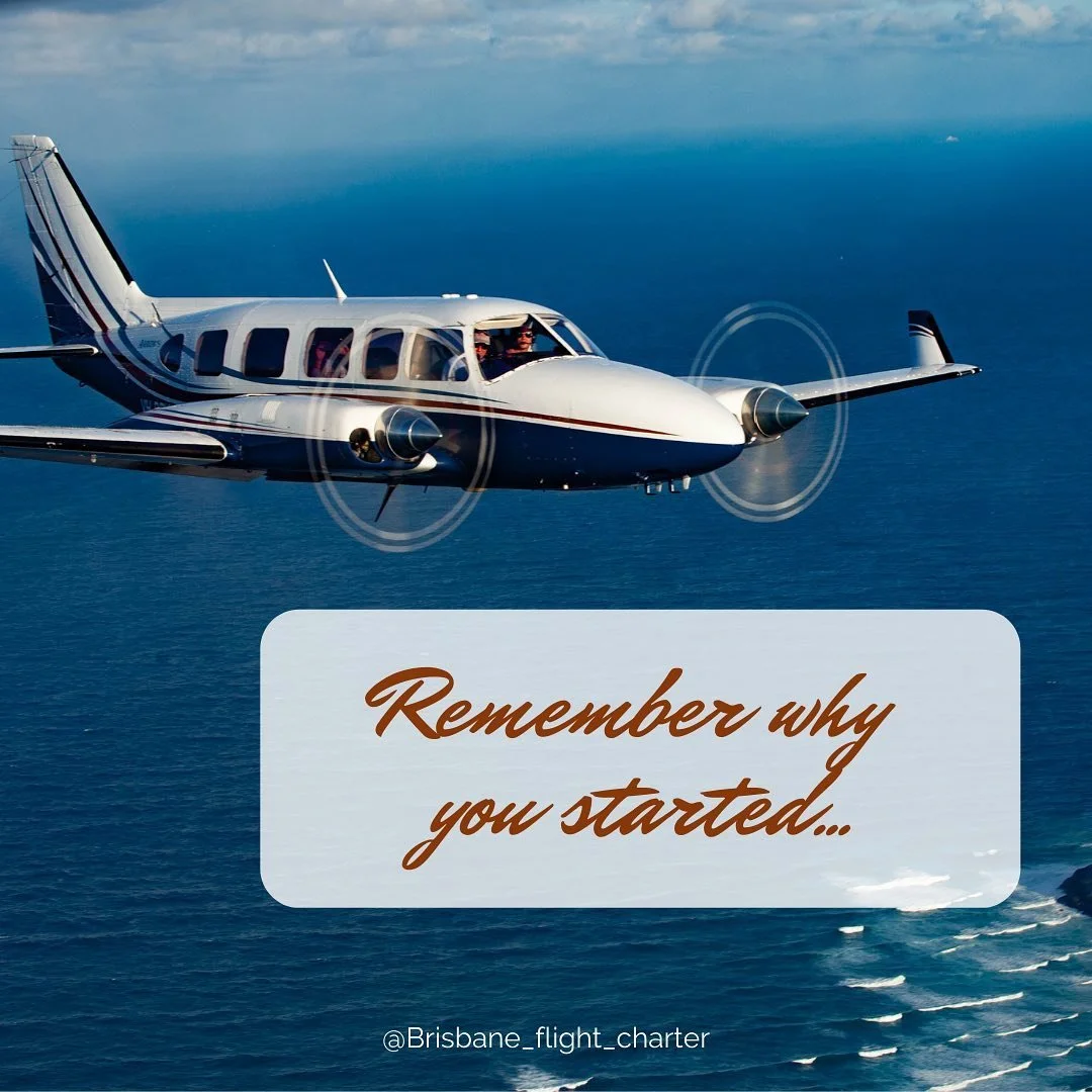 In 2016, we took over Brisbane Flight Charter as a one-man-band with a 4 seater aircraft the Saratoga, look at us now! Swipe to see our original aircraft versus us now! And going back further, we took over the company from John, who flew a Cessna 337