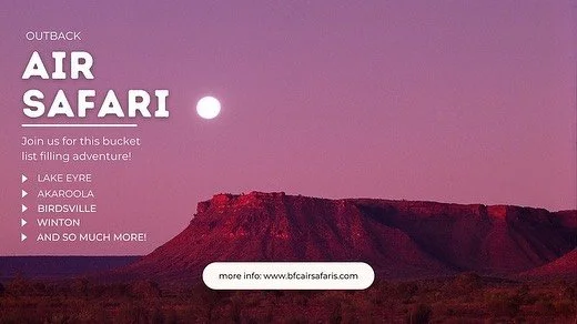 Join us for this bucket list filling adventure to the otherworldly landscapes of Australia&rsquo;s great salt lake. On this journey, we a transported into the past meeting dinosaurs in Winton. 4x4 to the top of the ridge in Akaroola. In Birdsville sw