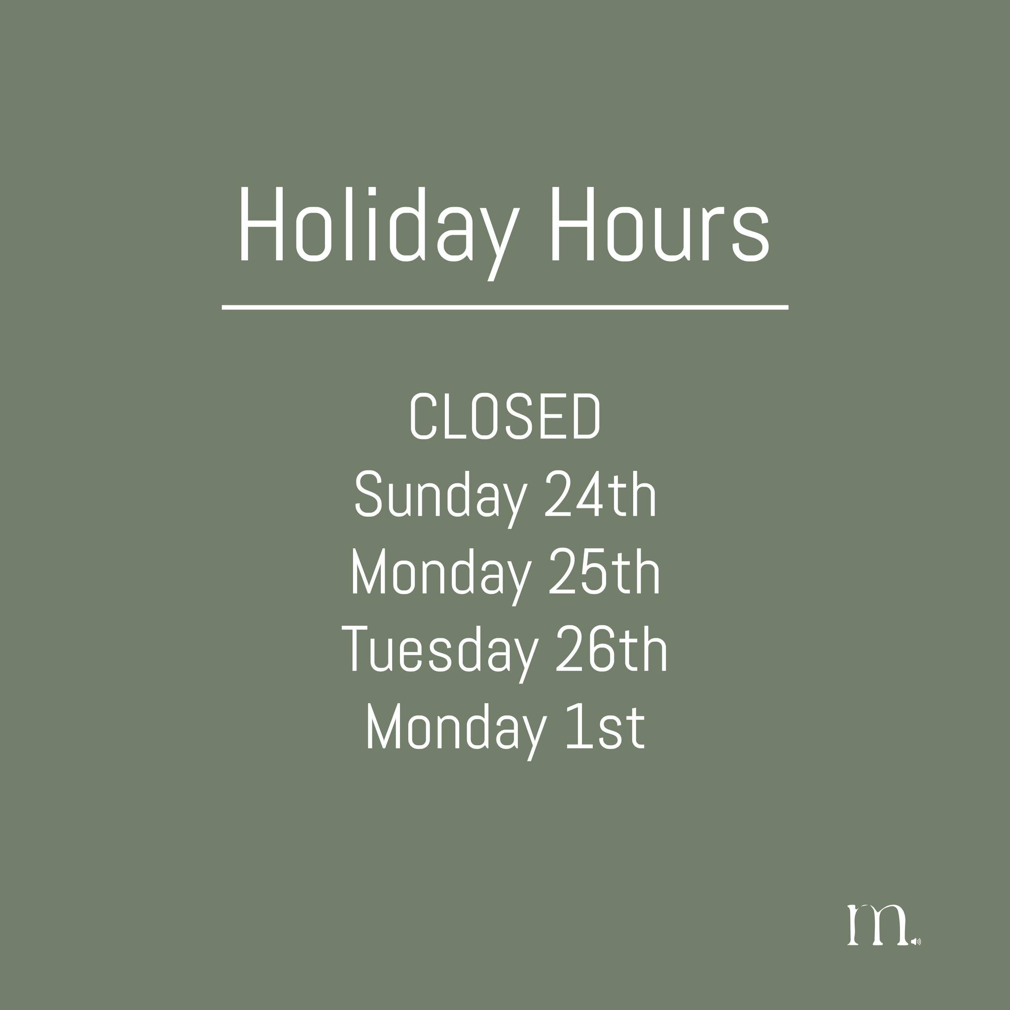 Happy Holidays from everyone at Mondegreen Cafe! 
We'll be back serving up food and coffee from Wednesday 27th December. 

 #mondegreencafe #Brunch #smallbusiness #cafe #lunch #ballaratbusiness #Smallbusiness #Cafe #brunch