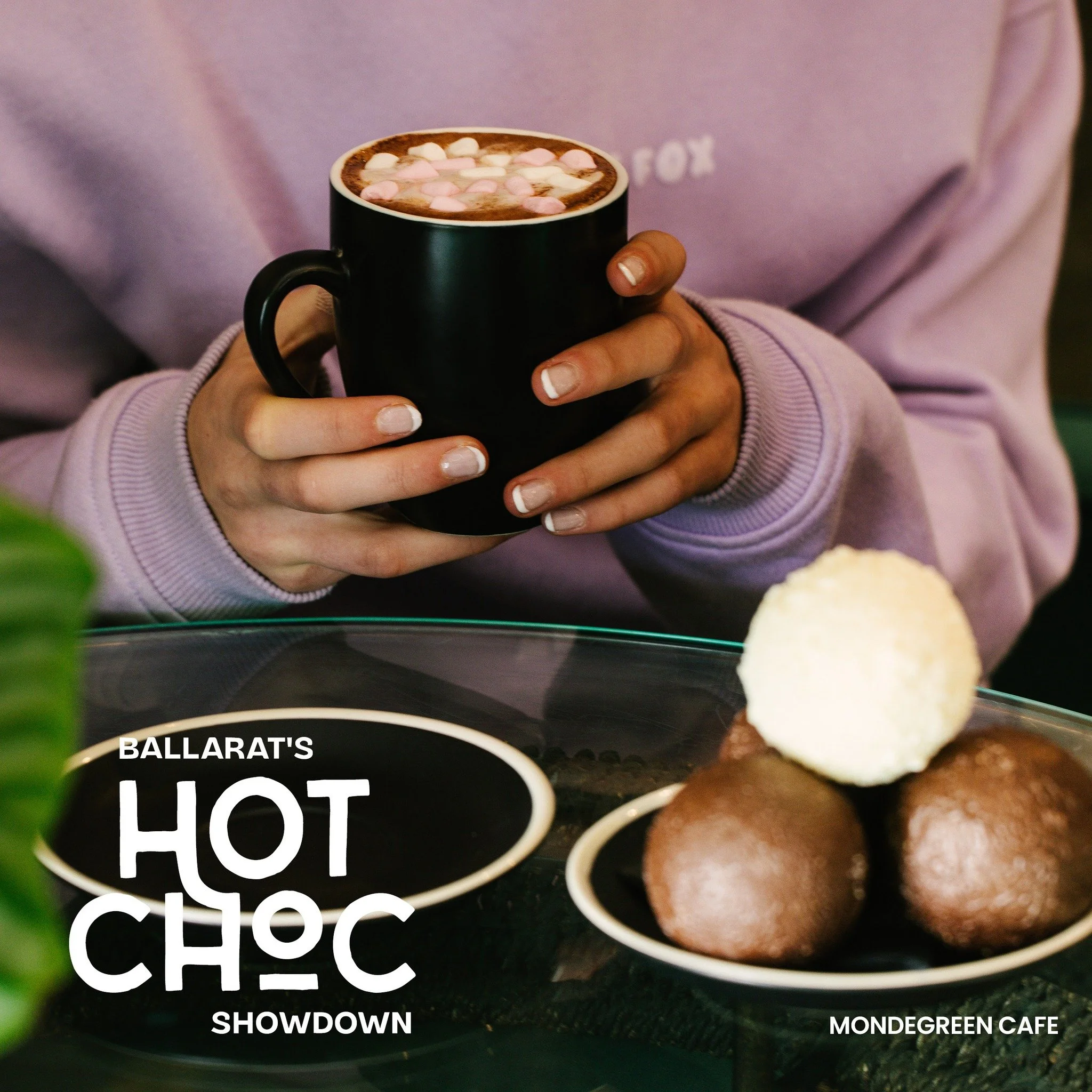 Warm us this winter with Ballarat Winter Festival's Hot Choc Showdown!

Come in and try our decadent Hot Chocolate Bombs, crafted to delight. As part of the Hot Chocolate Trail, you can choose from three irresistible flavours:

Original &ndash; Smoot