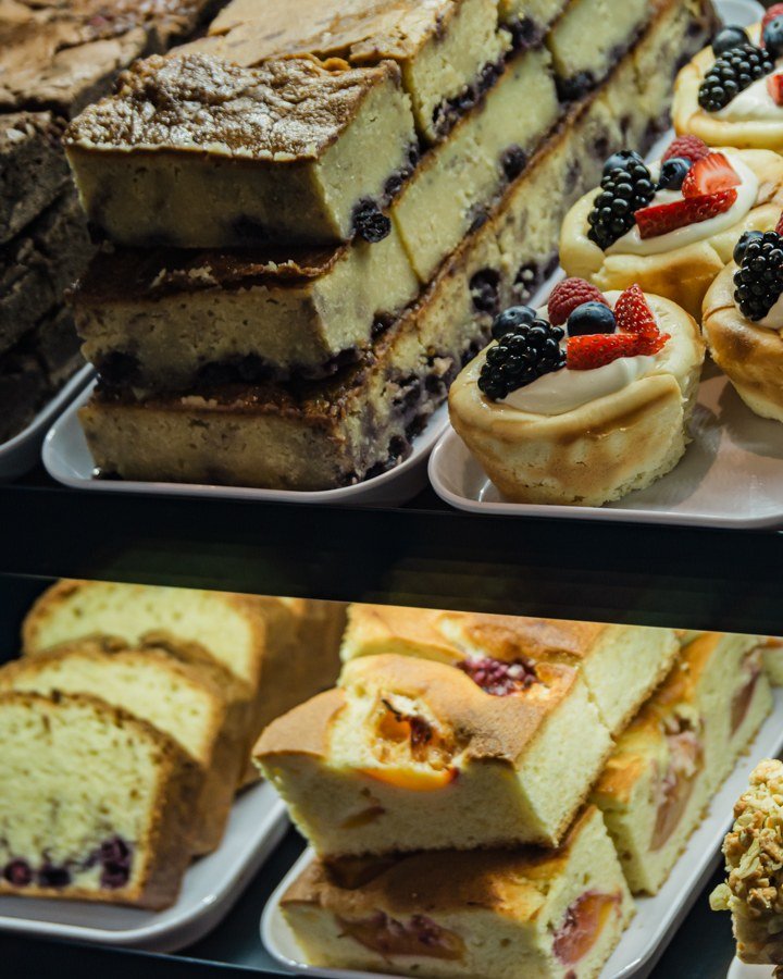 Cake cabinet is stocked&hellip; drop by for takeaway, or sit down and make a morning of it. We&rsquo;re here today from 8am, see you soon. ☕️🥐