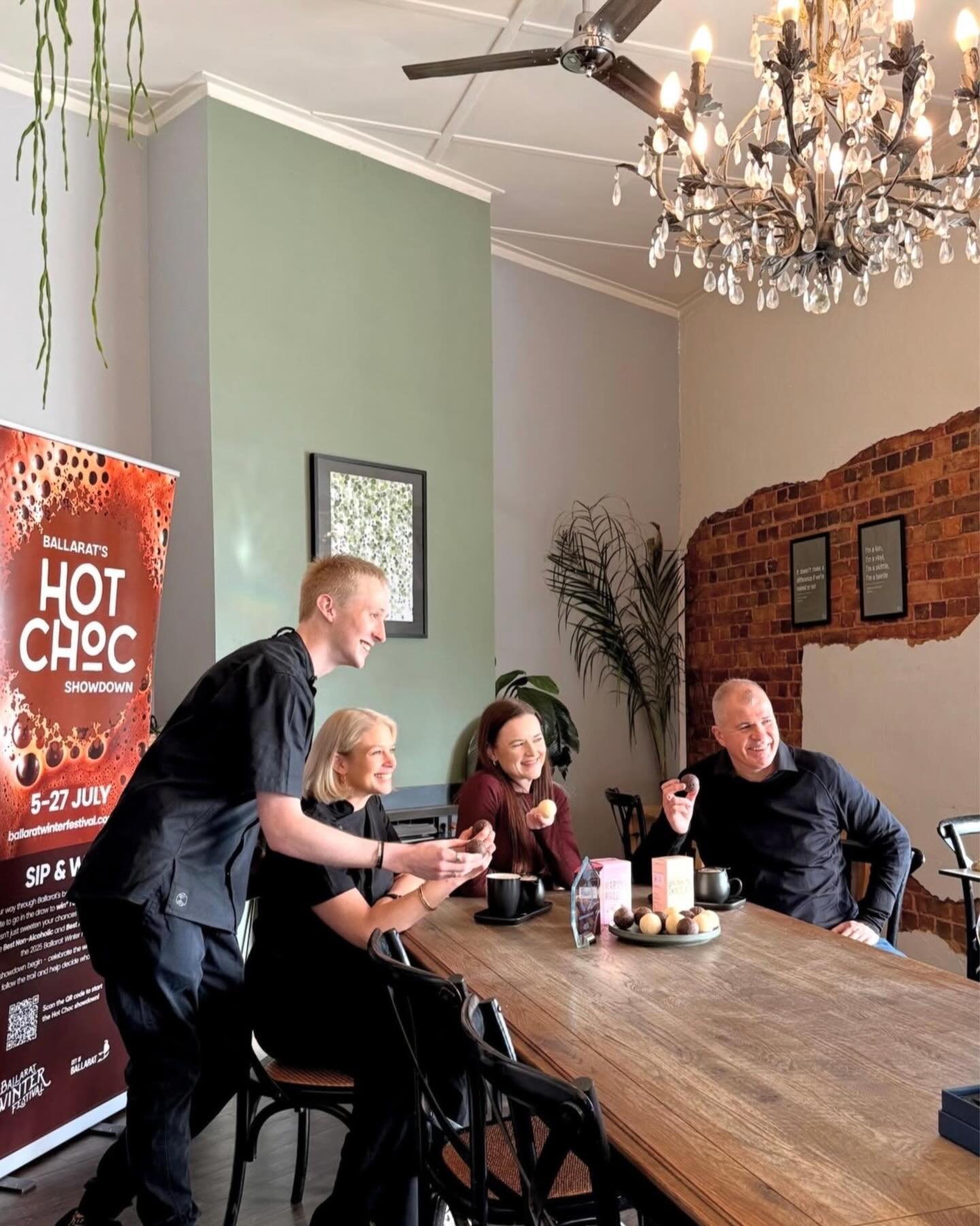 The annual Hot Choc Showdown is back as part of the Ballarat Winter Festival! Available in the cafe from 27th June - 19th July.

This event brings together over 30 local cafes in a friendly competition to crown Ballarat&rsquo;s favourite hot chocolat