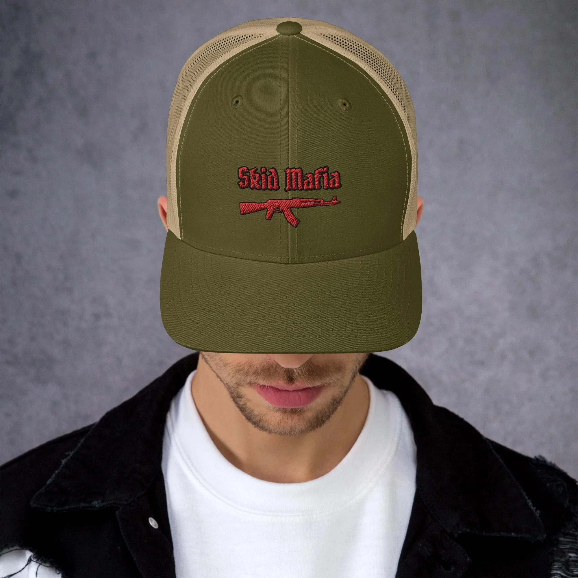 retro-trucker-hat-moss-khaki-front-65decdce4d58f.jpg