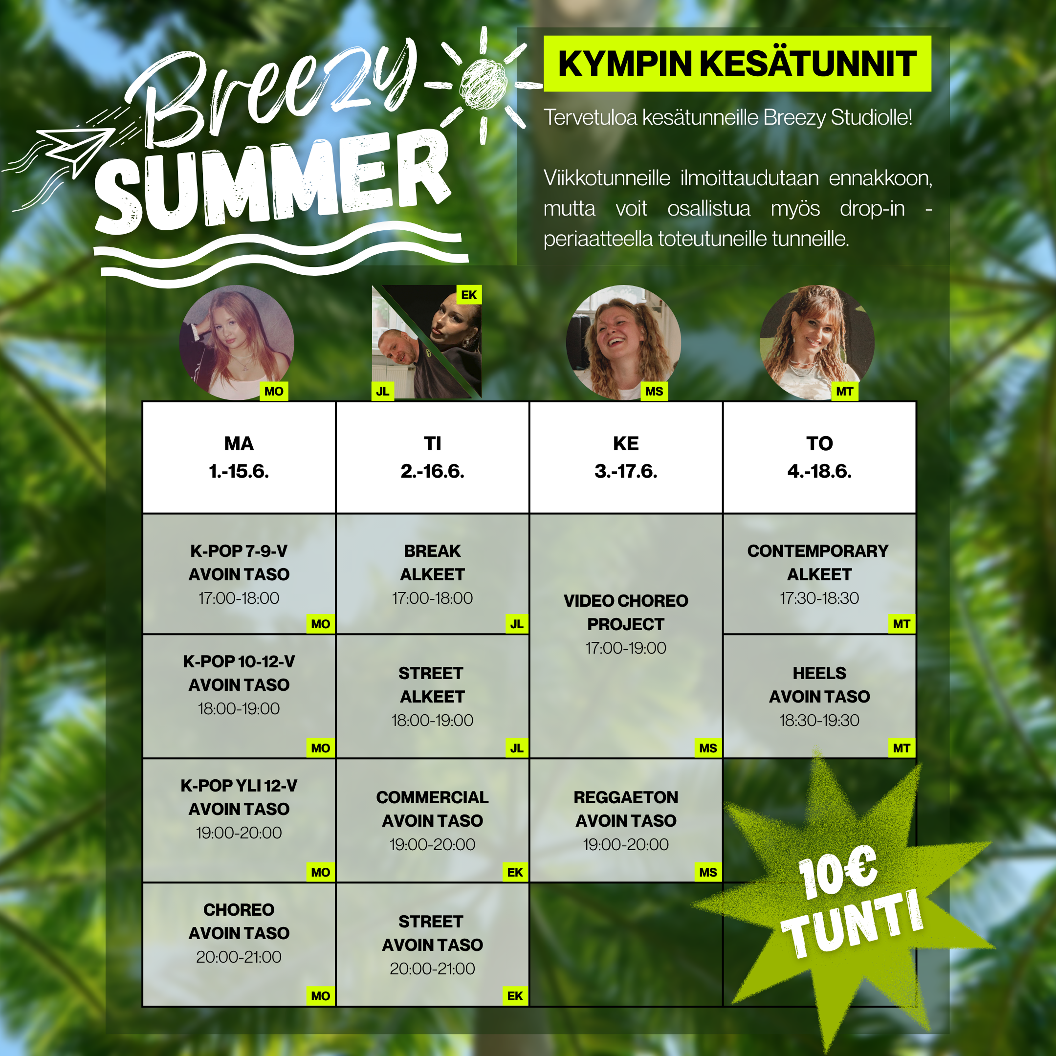 Breezy Summer: Kympin kesätunnit💚
