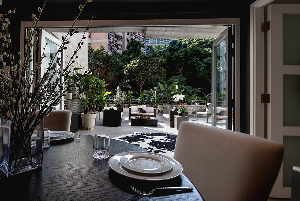 Hong Kong Interiors – Mid Levels dining room outdoor interior design