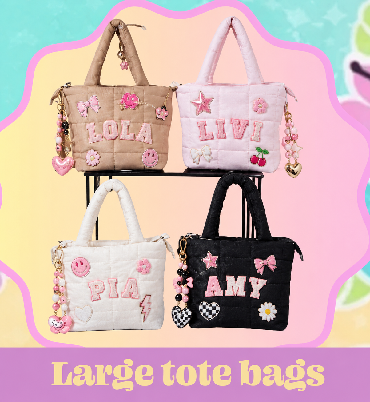 Large tote bags