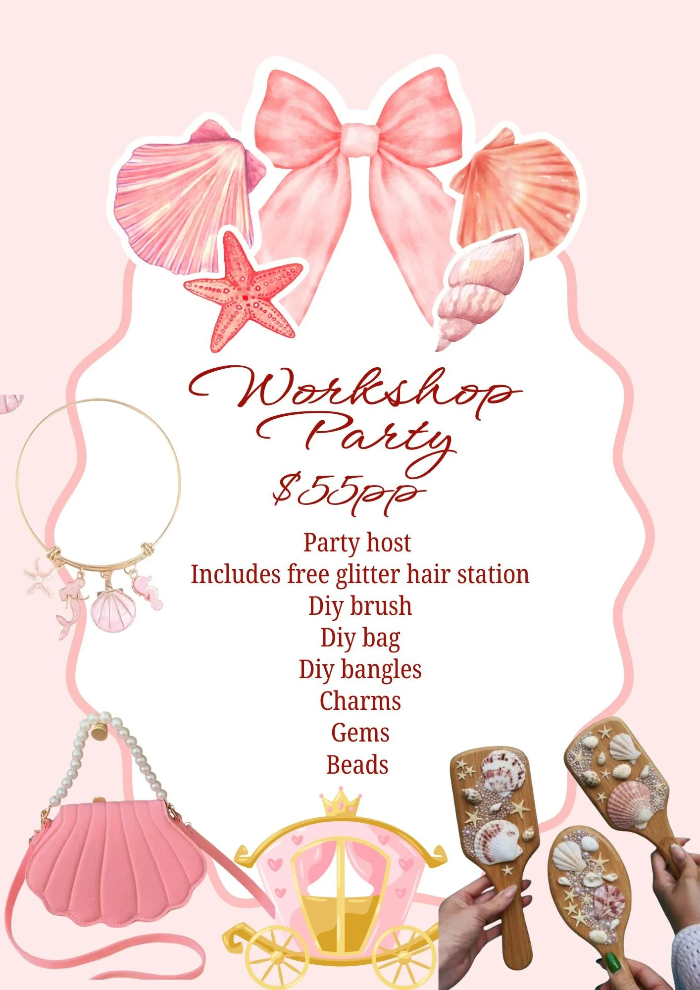 Pink and Peach Watercolor Whimsical Seashell Theme Event Party Menu.jpeg
