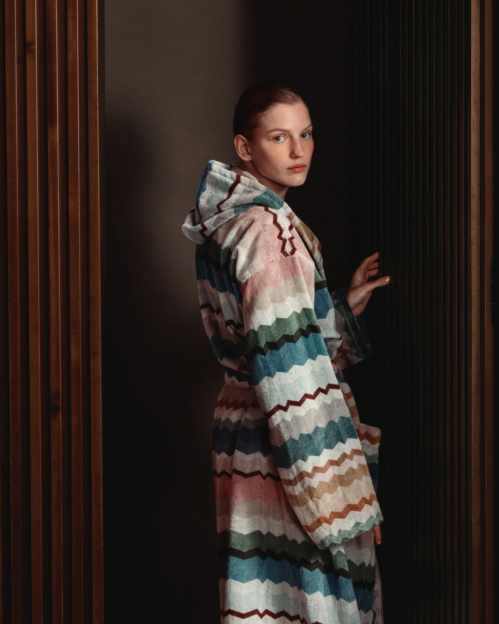 A favourite from the new Missoni Home collection of 2026: Eva Hooded Bathrobe🩵

#missoni #missonihome #badek&aring;pe #morgenk&aring;pe #insidetooas