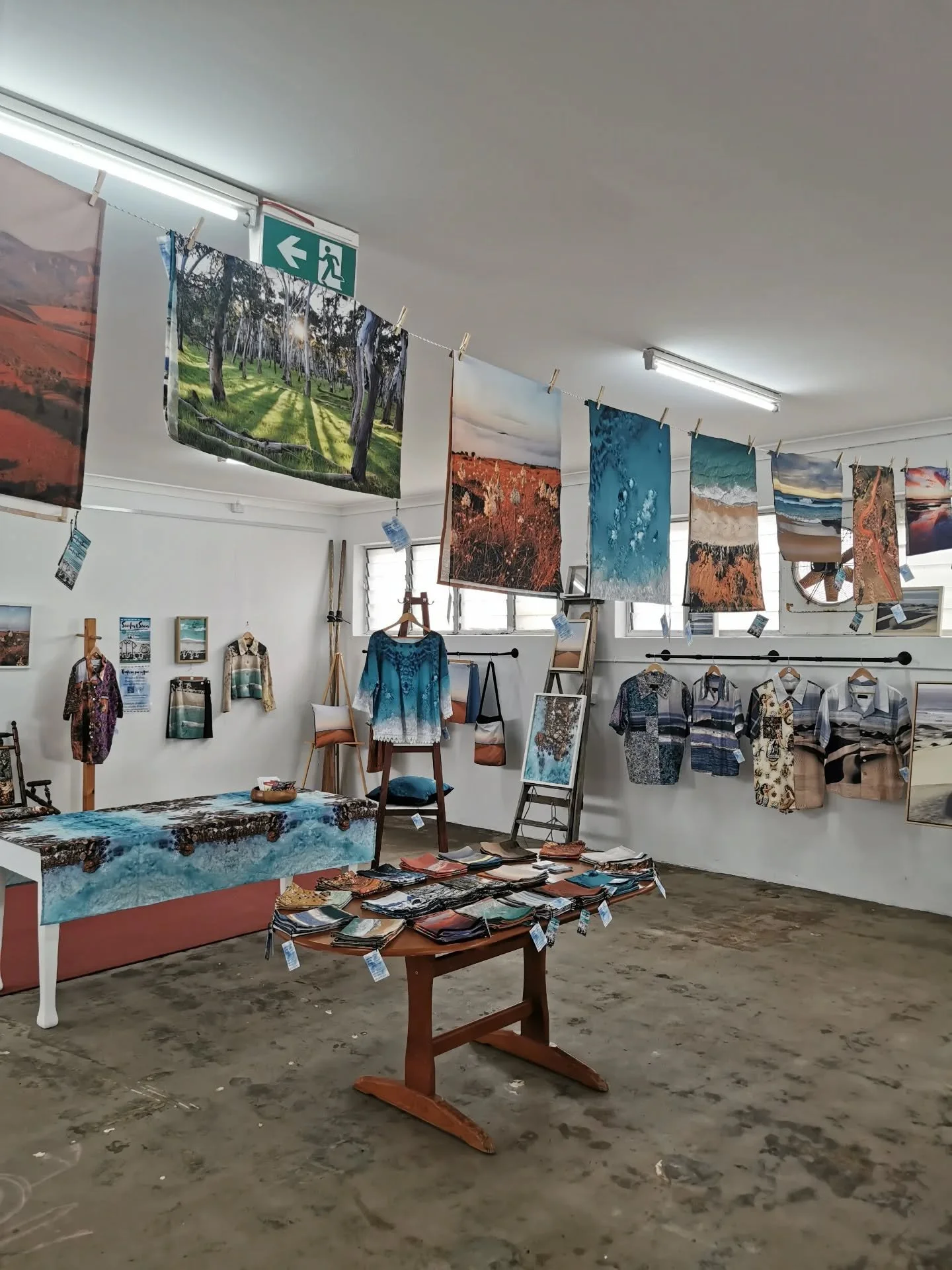 So happy with how our exhibition came together and how well it's been received so far. And grateful for those who have made purchases 🙏 
Stitches &amp; Stories - Photos on Fabric exhibition..a collaboration between local Port Lincoln creatives Sue C