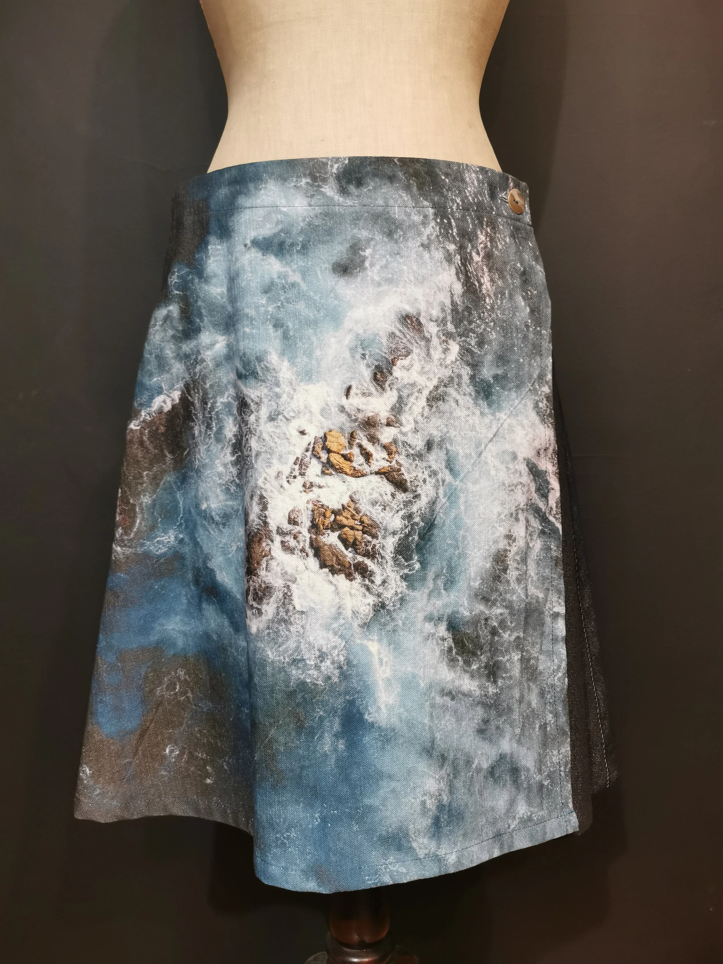 Ocean Emotion - Wrap Skirt - XLarge