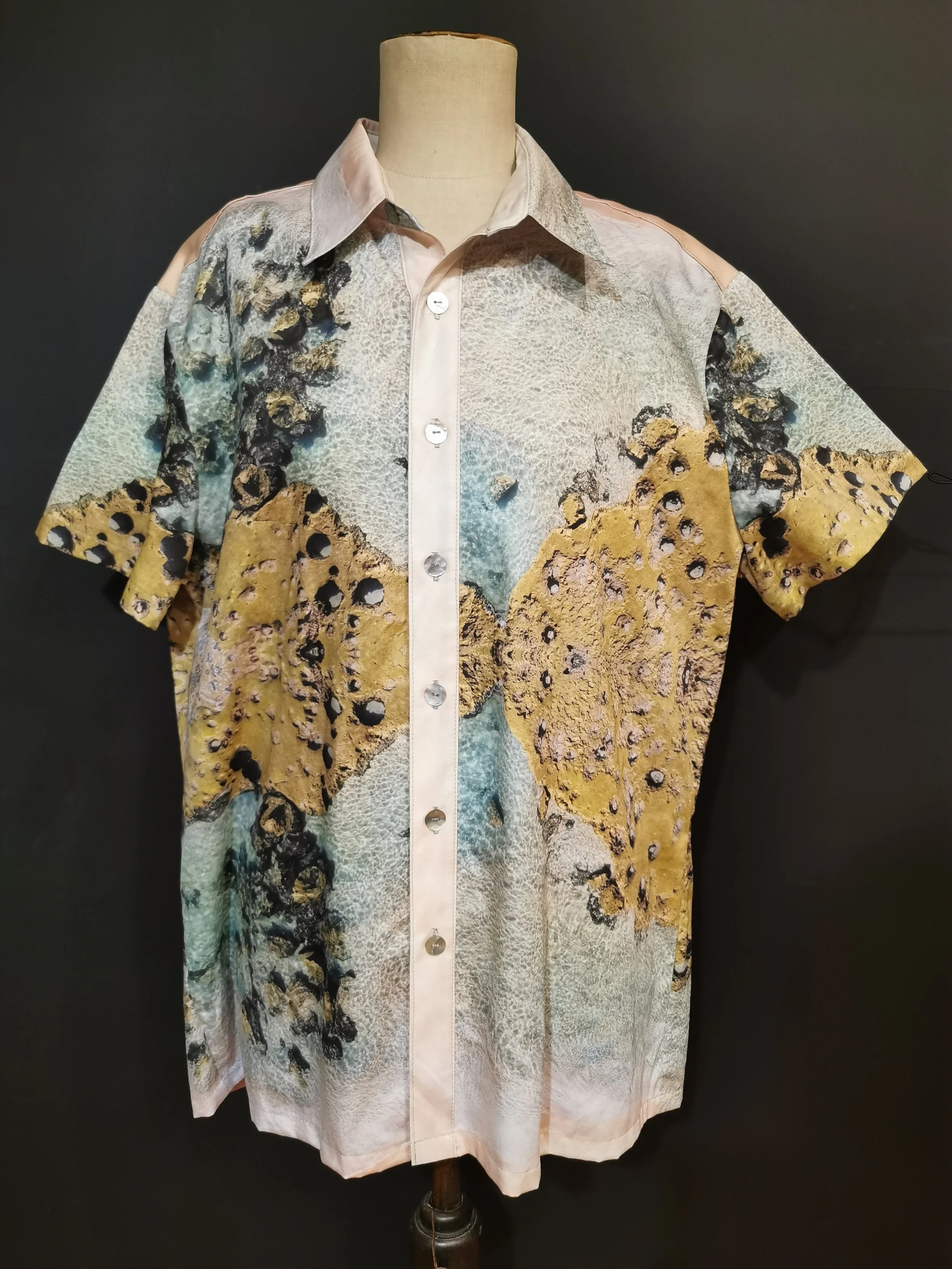 Greenly Rock Pool - Button-up Shirt - Large