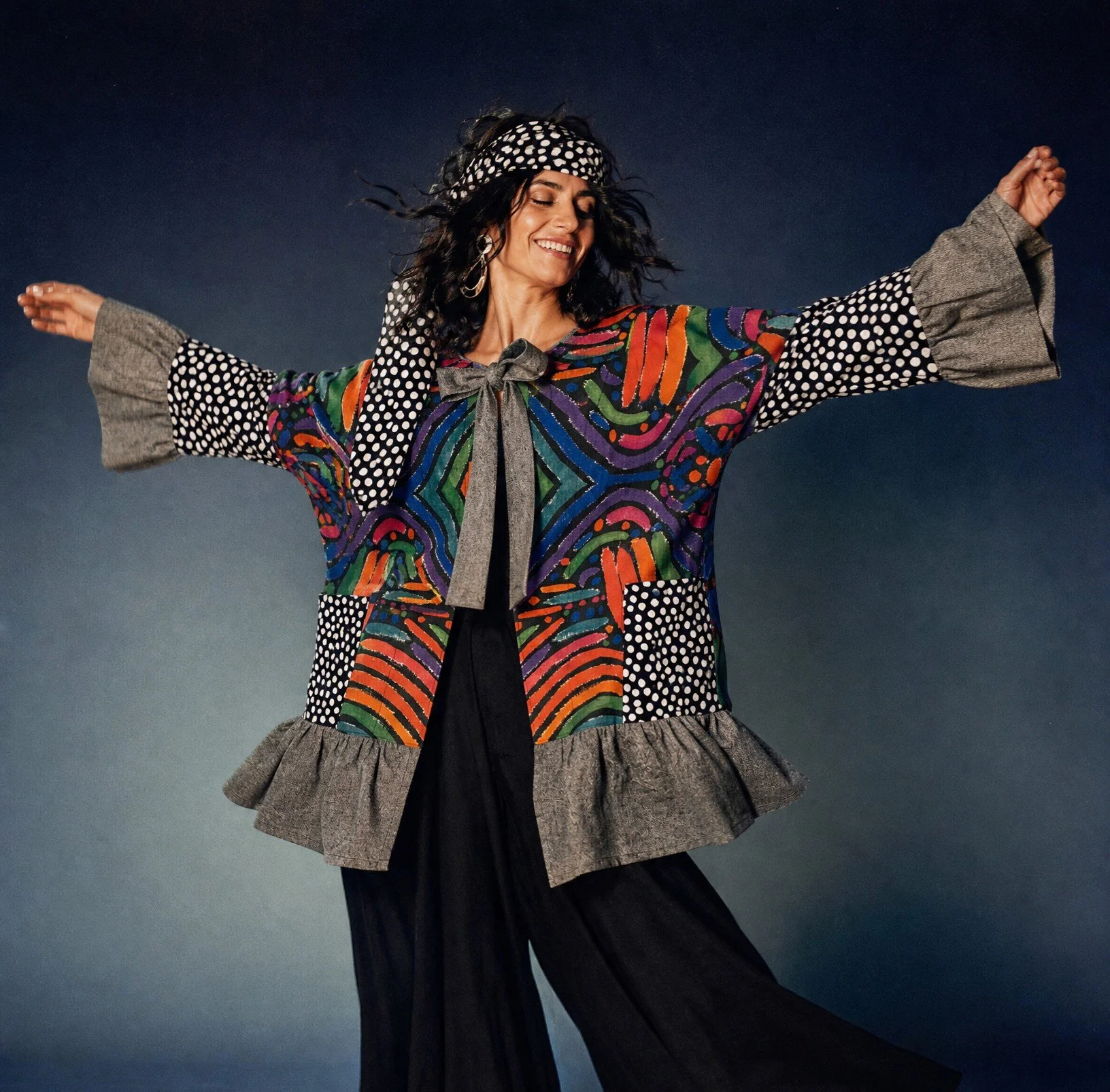 Bit Tied Up Jacket - Tribal Rainbow