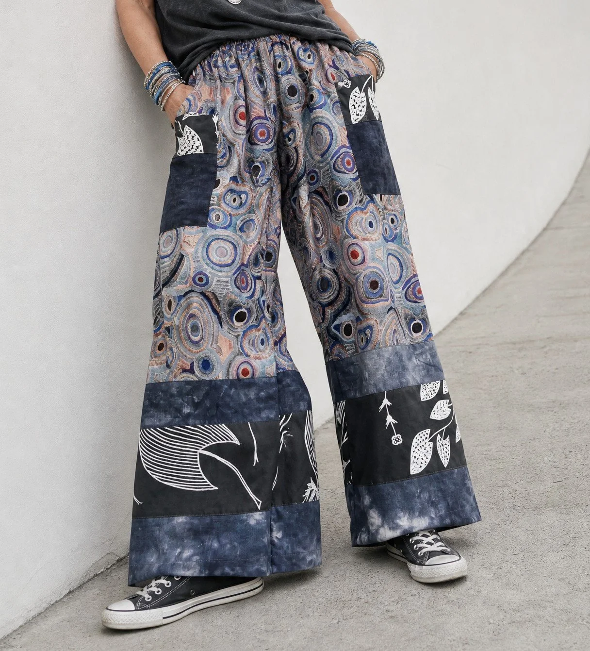Fancy Pants - Aboriginal Injalak Indigo - M