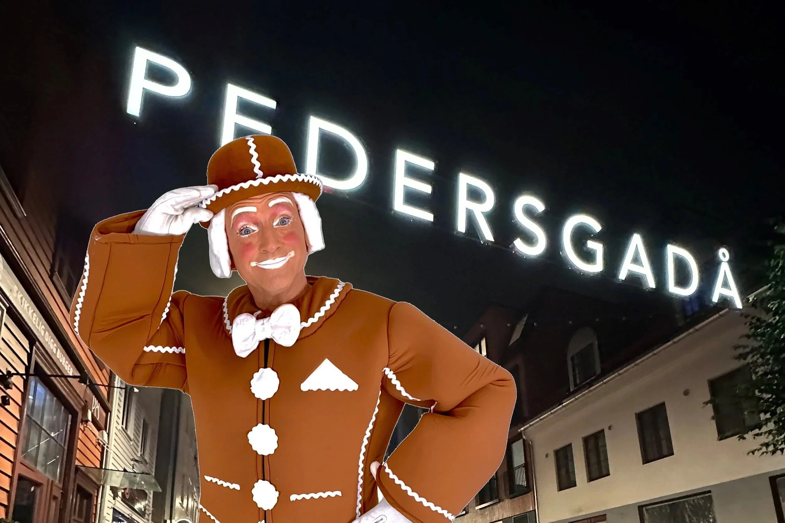 PEPPERKAKEMANNEN besøker Pedersgata