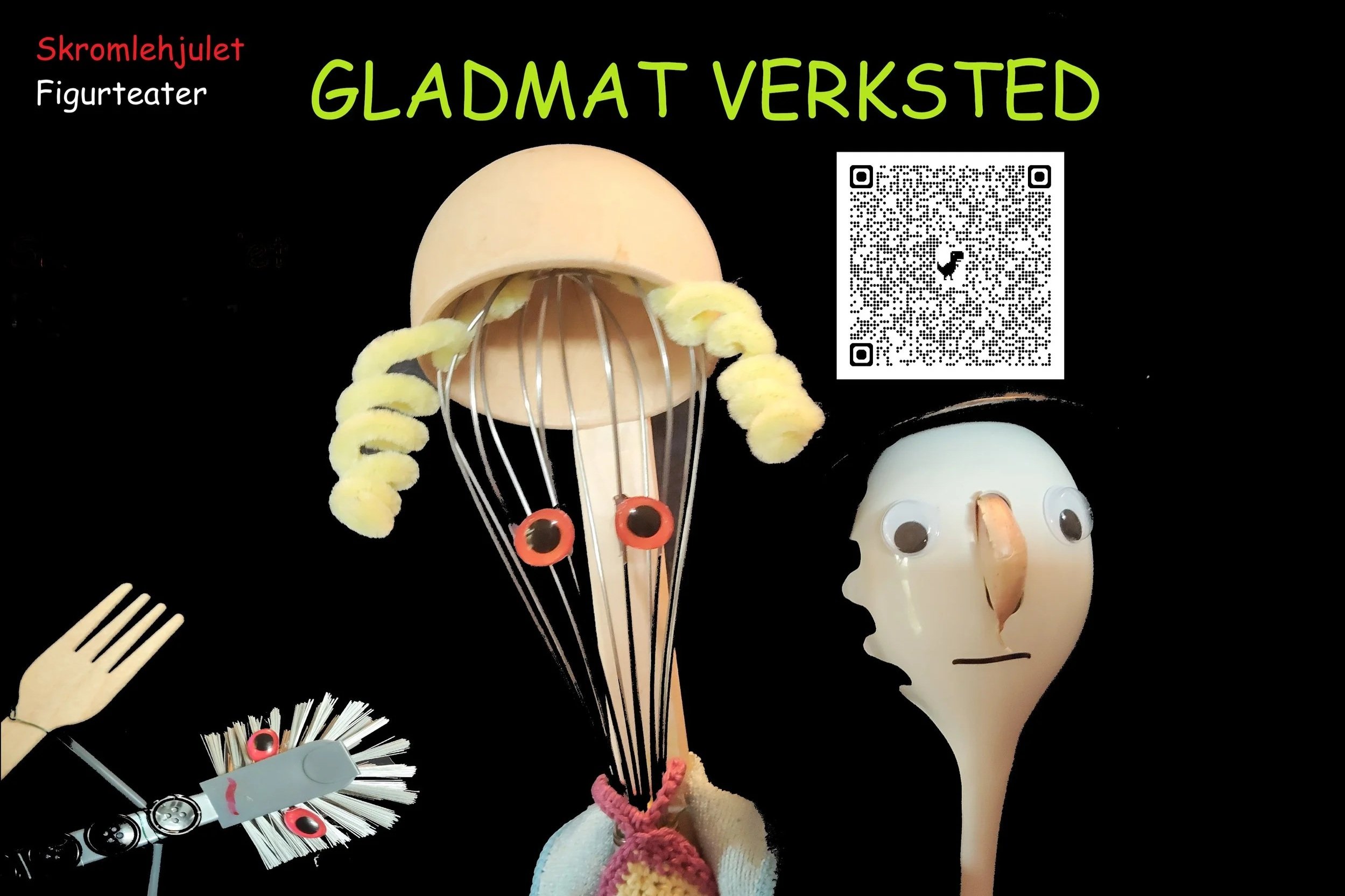 DUKKEVERKSTED med Skromlehjulet Figurteater