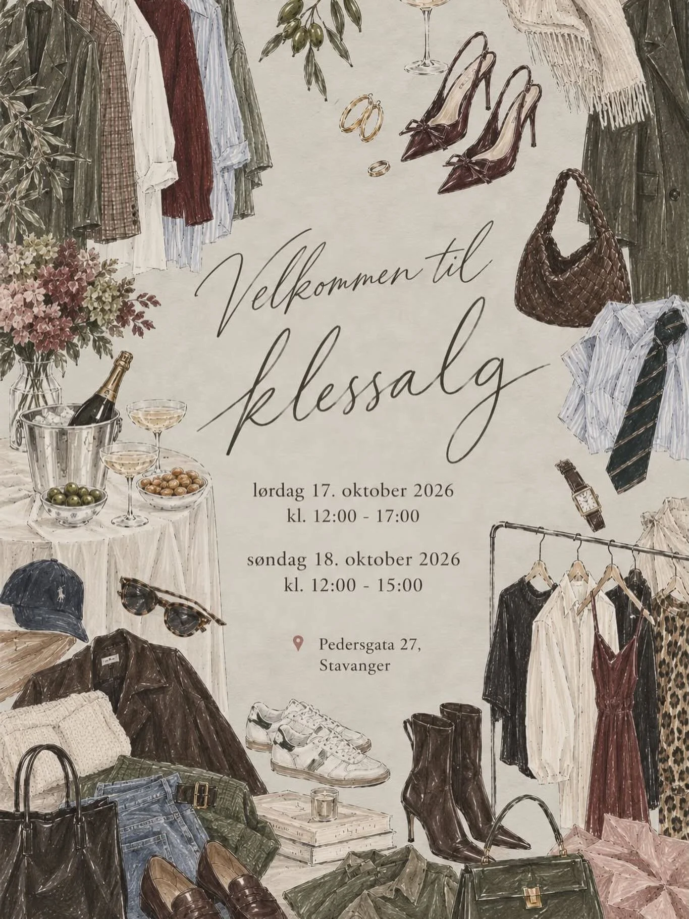Sett kryss i kalenderen! ❌📅 Det blir klessalg og POP UP i  Pedersgata 27 den 17. og 18. oktober! 👚👗

#bruktsalg #klessalg #popup # oktober #pedersgata27