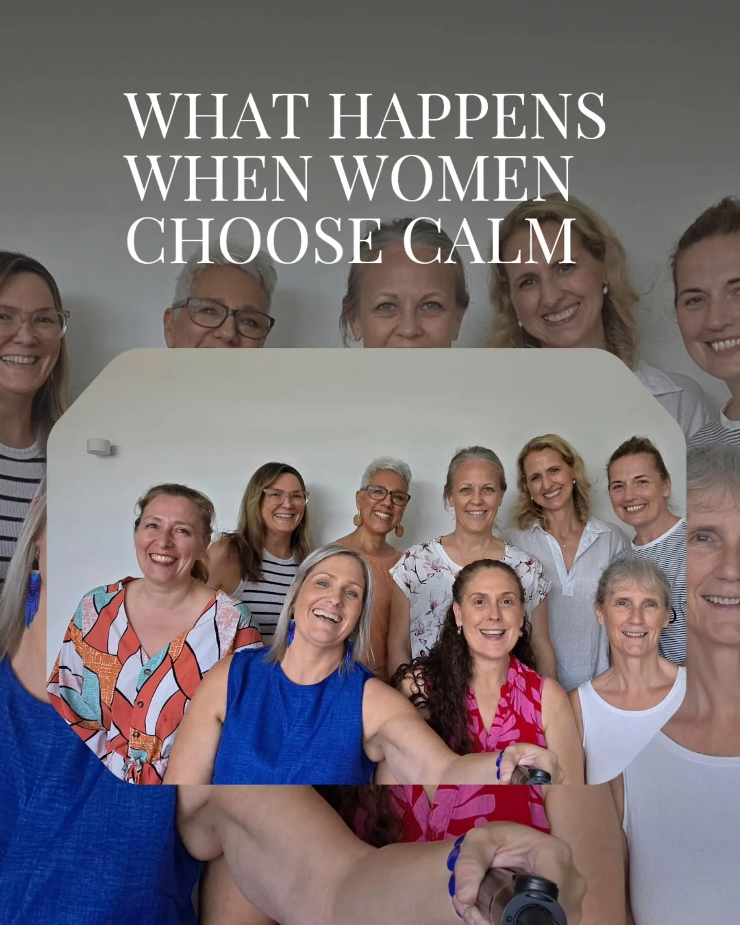 There&rsquo;s a moment that happens in a room like this.

The sighs get softer. 

The laughter gets louder.

And suddenly, women remember themselves again.

They become closer, vulnerable and they open up ❤️ 

They let their guard down and breathe ✨️