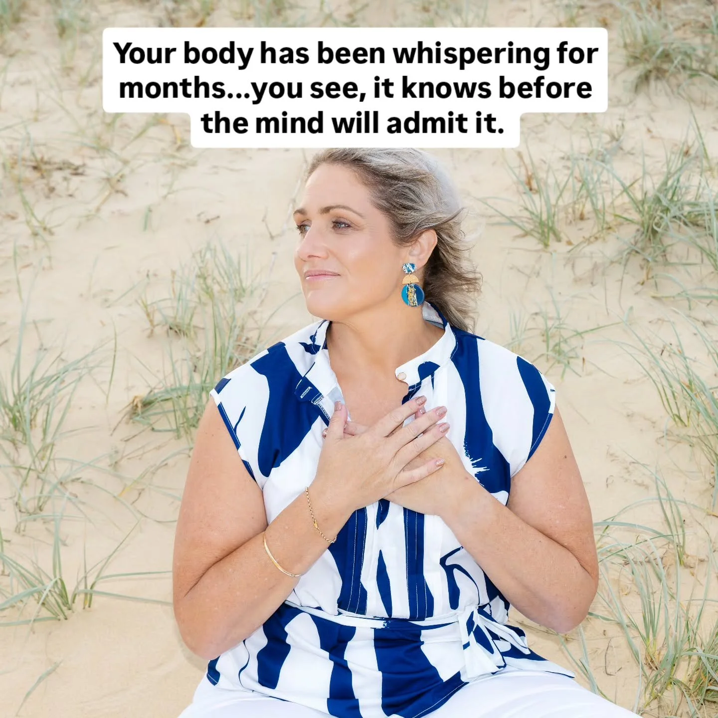 You know that feeling&hellip; when your mind is loud, your body is tight, and you keep saying...

I&rsquo;ll slow down soon.

Its coming to that time of year. 

And its time to listen ✨️

Your body&rsquo;s not nagging you. 

It&rsquo;s trying to guid