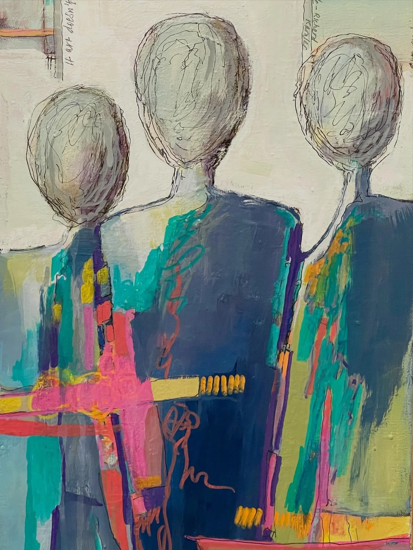 &hellip;. I have been pretty quiet here lately &hellip;going at my own pace, sinking into some new projects and playing&hellip;.always playing. &hellip;these are details of a piece called &ldquo;In a Louder Voice&rdquo; (12x36&rdquo;)&hellip; 
&helli