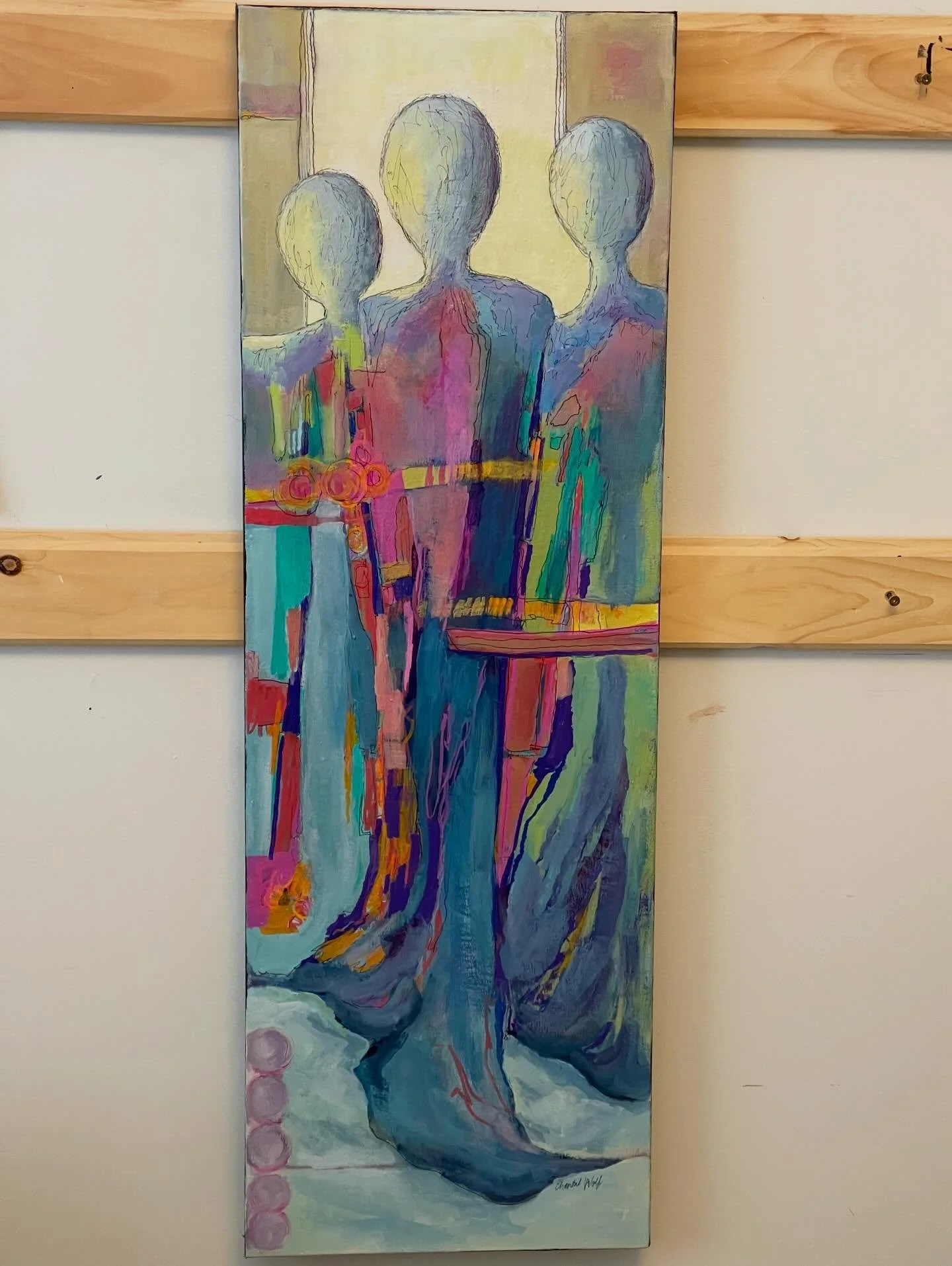 &hellip;.here&rsquo;s another piece &hellip;In a Louder Voice (12x36&rdquo; acrylic)that is part of @bmfafoundationarts show Journeys Retrospective &hellip;celebrating 50 years!! 
The show begins tomorrow January 10th and runs until February 28th. 
Y