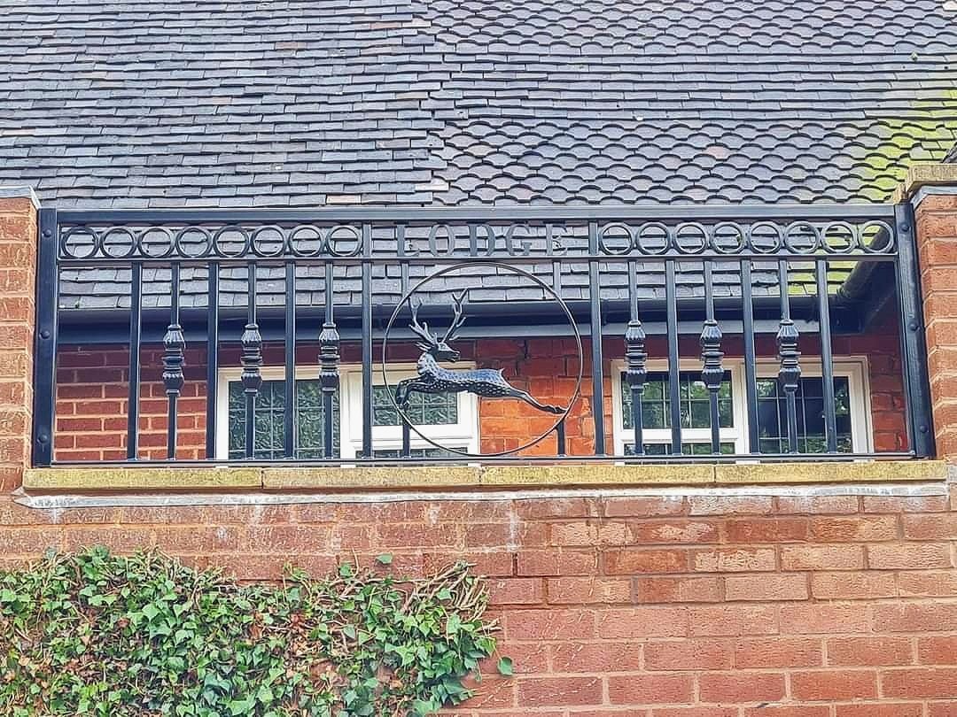 Ornamental railings for a private house