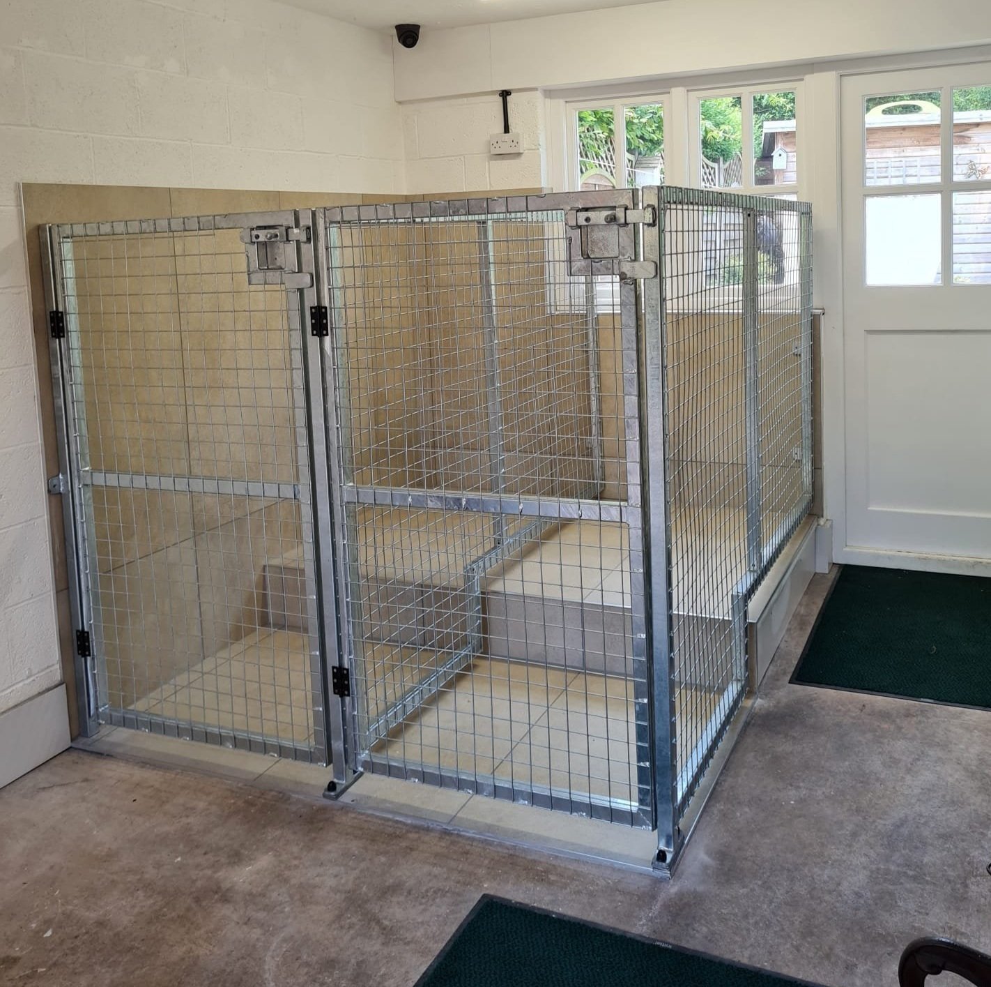 Galvanised dog kennels manufactured and fitted