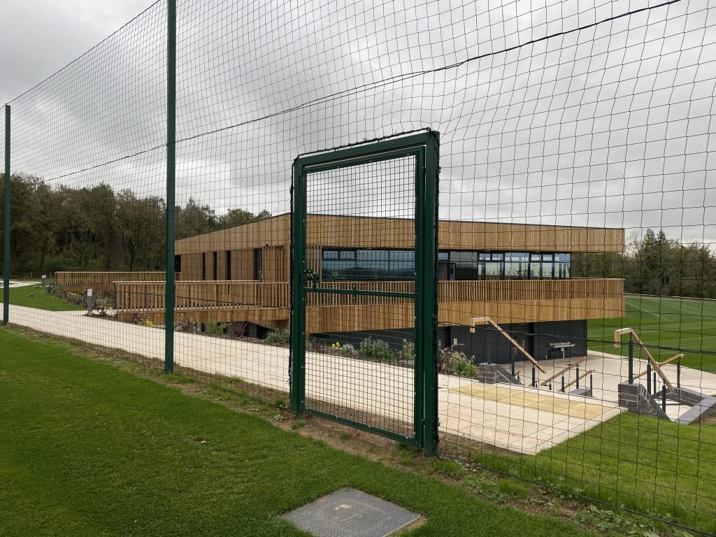 Sports pitch manufactured for a sports college