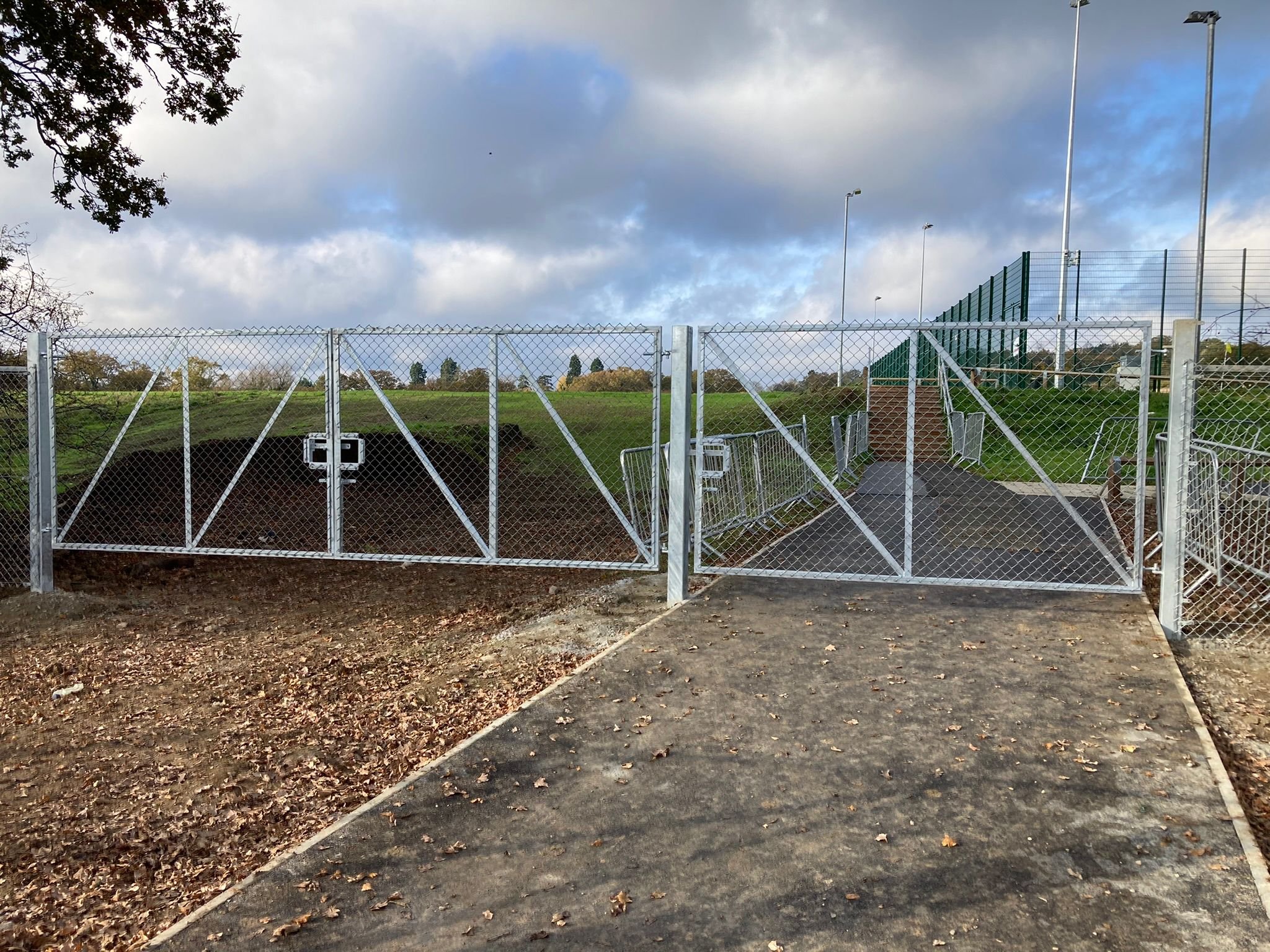 Security fencing for a compound site