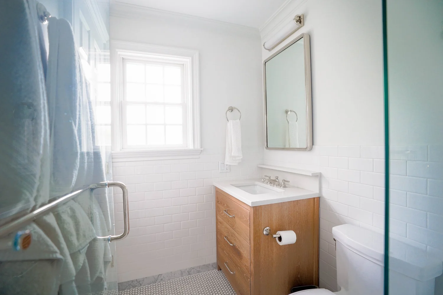 Compact Bathroom & Walk-In Shower