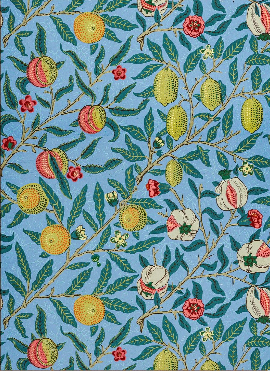Print: William Morris, Pomegranate, 1862