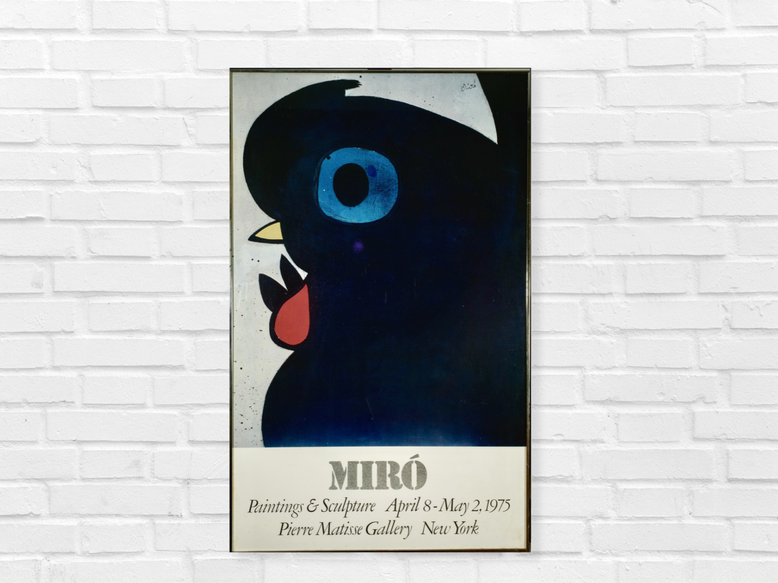 Vintage poster, Joan Miró at the Pierre Matisse Gallery, 1975