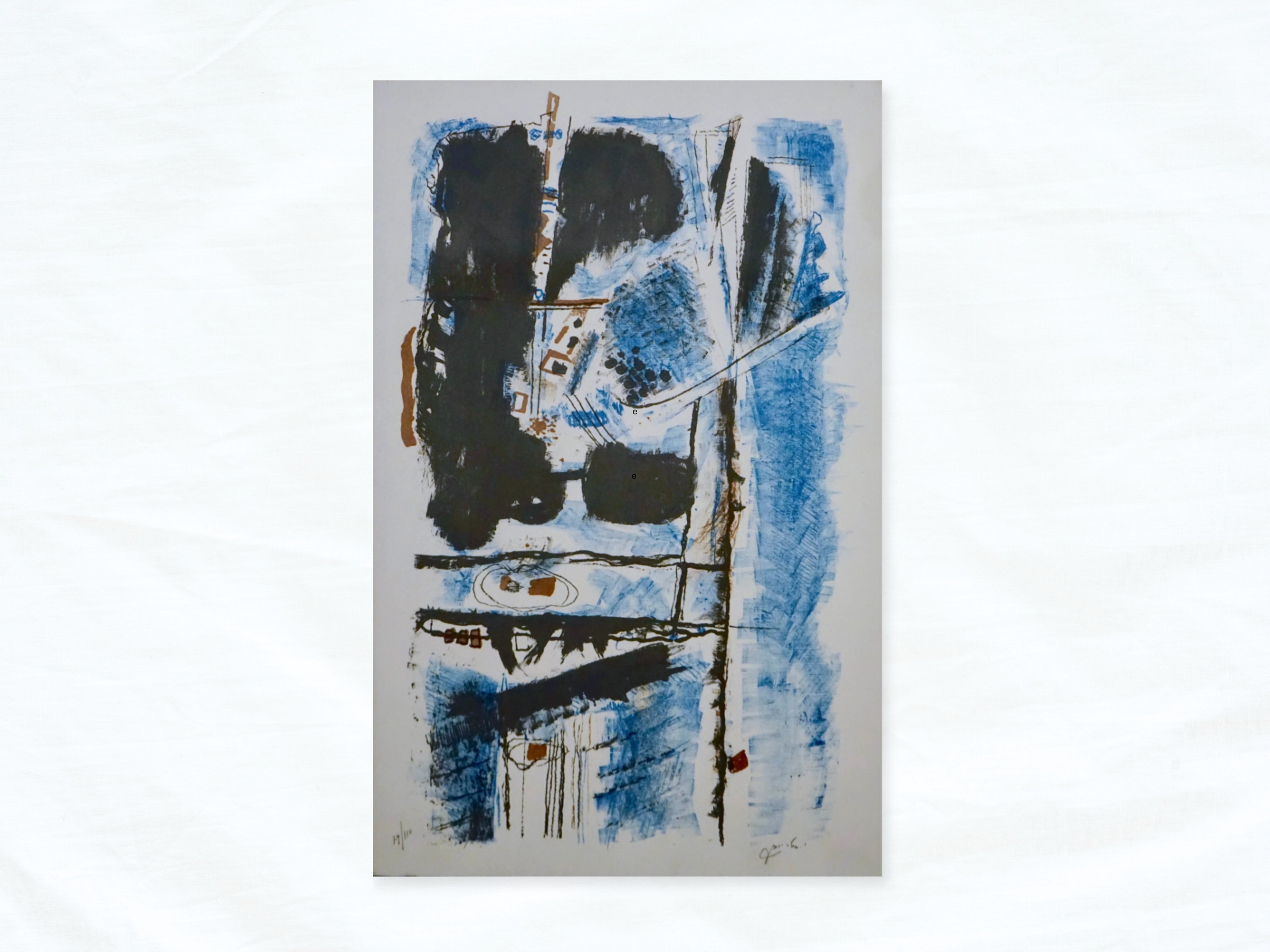 Yechezkel Streichman, signed lithograph, 1966