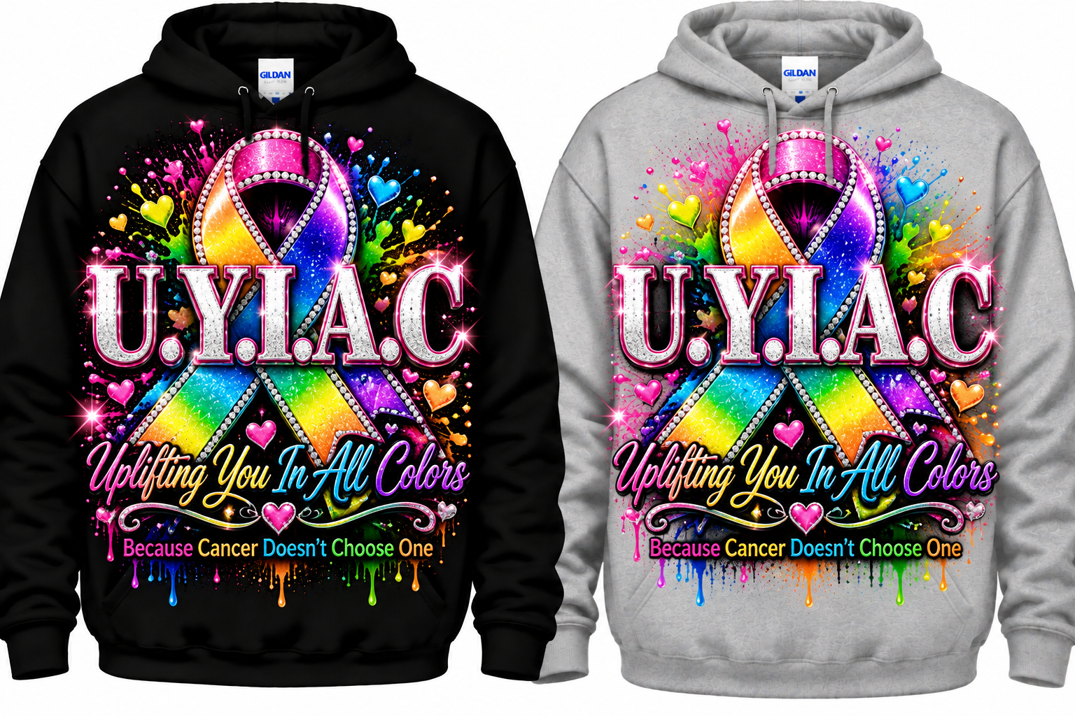 U.Y.I.A.C Cancer Awareness Hoodie - Stylez For You Clothing Line