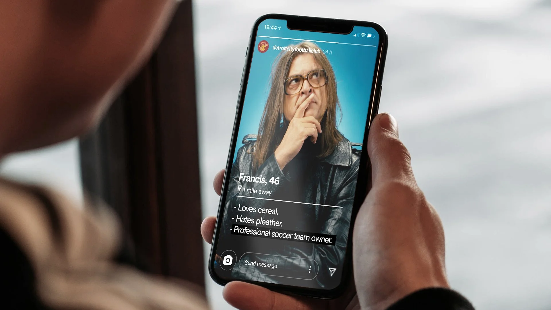 Detroit City Football Club Phone Mockup