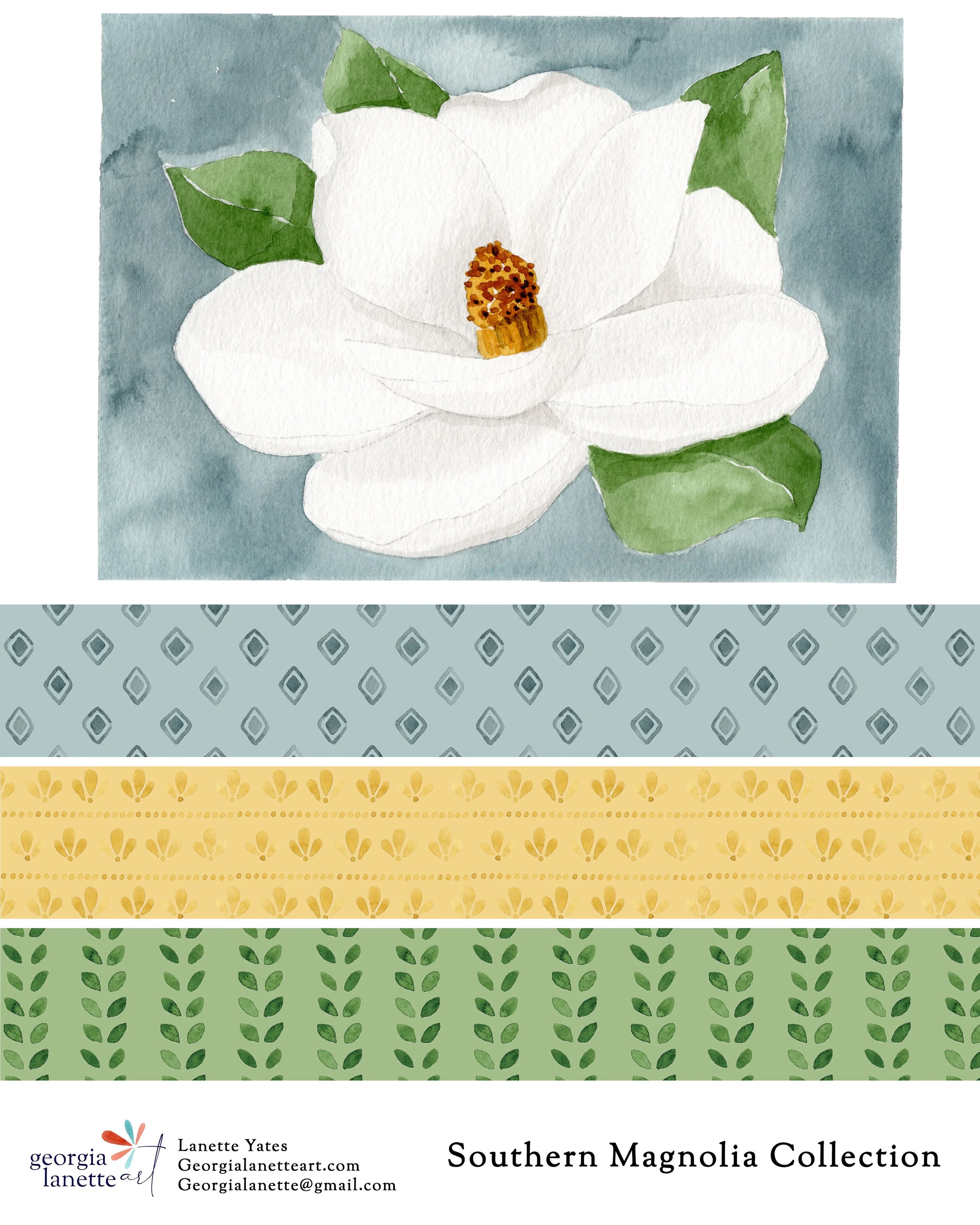 Southern-Magnolia-Collection-By-Georgia-Lanette-Art