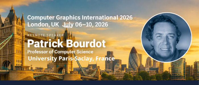 EuroXR President Dr. Patrick Bourdot: Honorary Conference Co-Chair, Keynote Speaker and Panelist at CGI 2026