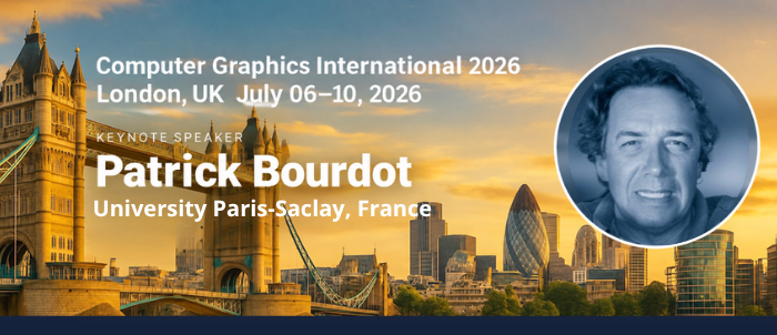 EuroXR President Dr. Patrick Bourdot, Keynote Speaker at CGI 2026