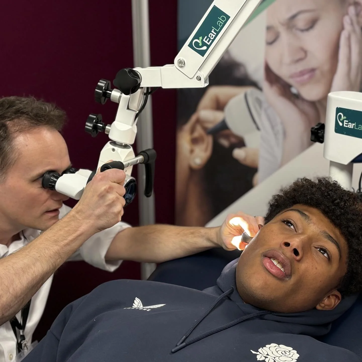 EarLab providing specialist ear care for elite athletes.

First time at Pennyhill Park and our third time supporting the incredible England Rugby squad last week. Always a privilege helping the players stay match-ready. Swipe to see some familiar fac