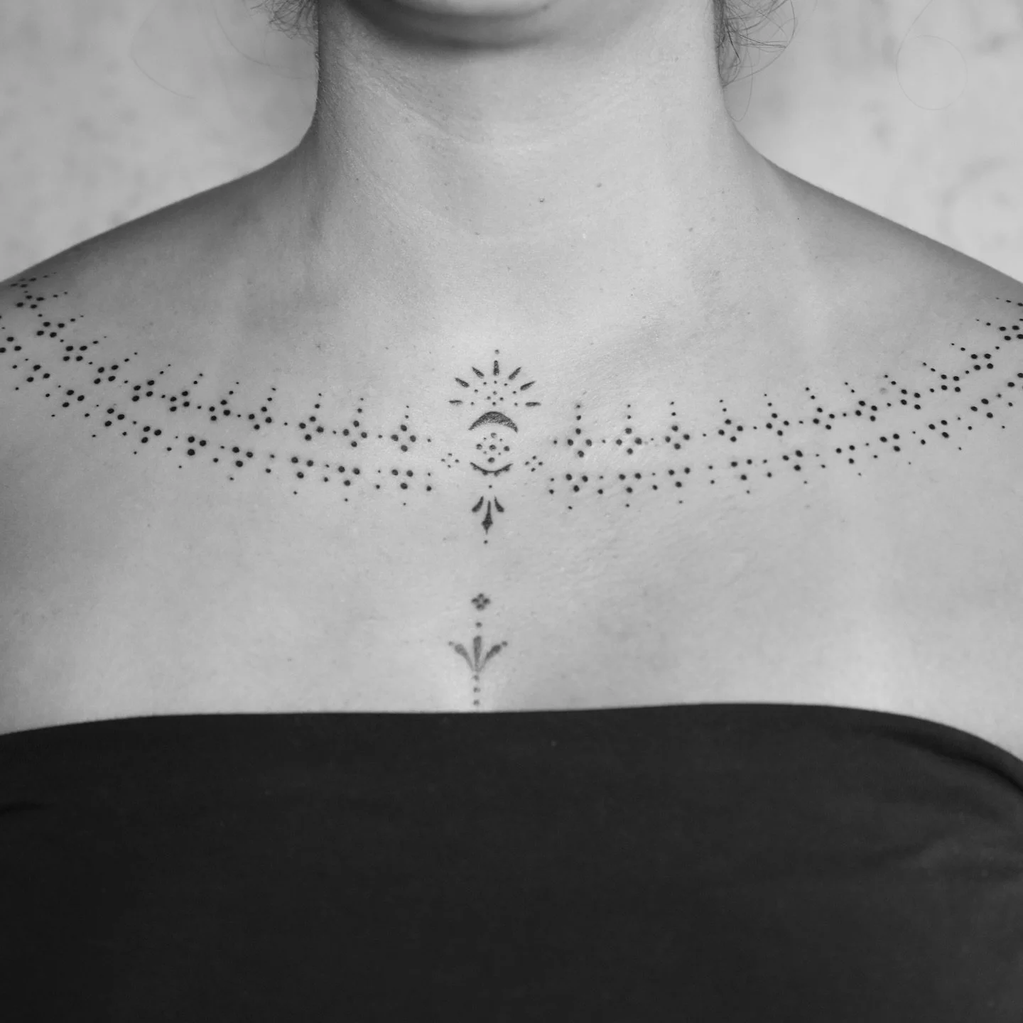Chest ornaments 
To book click link in bio
#mrjbest #blackwork #ornamentaltattoo