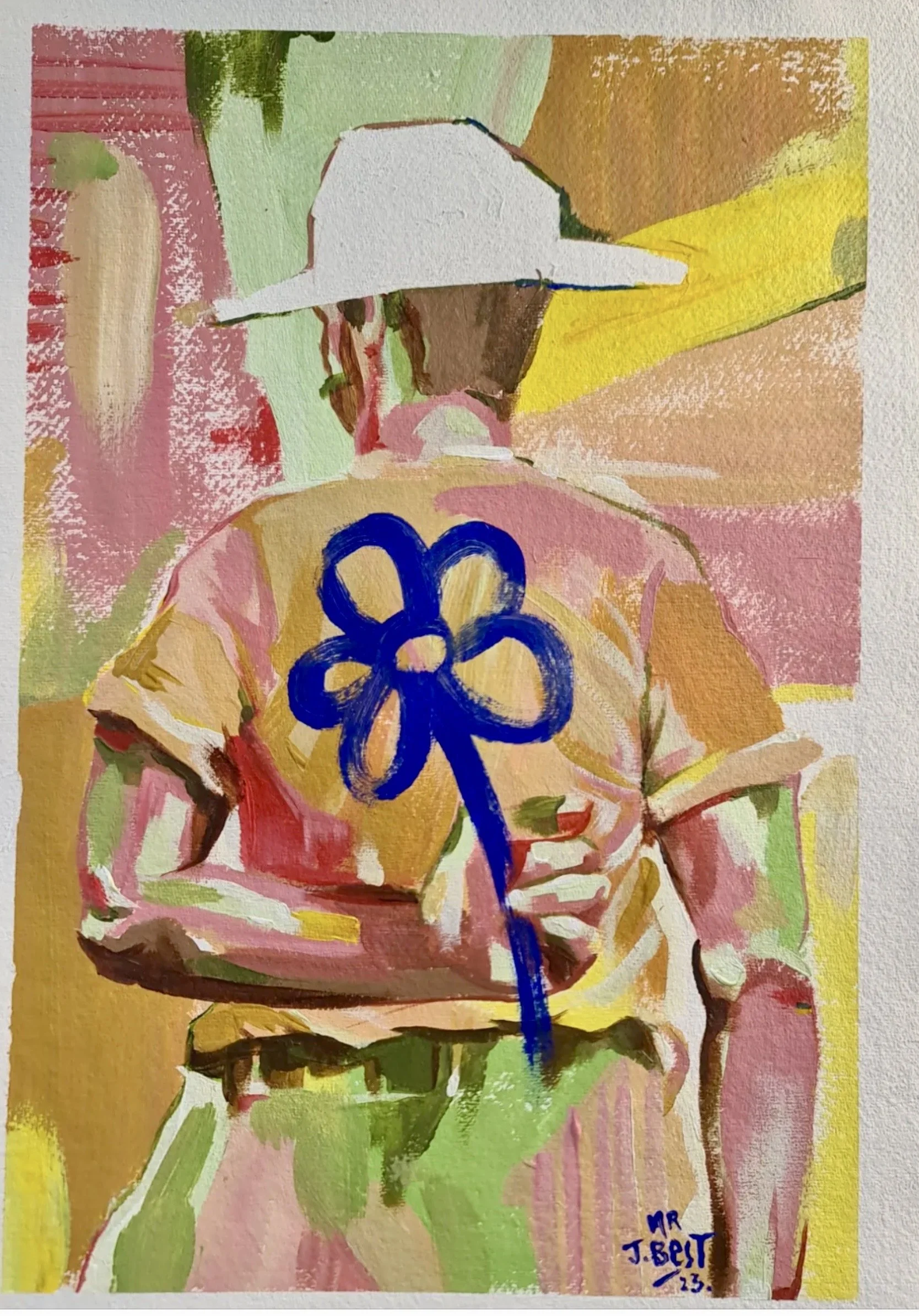 Abstract Gentleman Painting by Mr J.Best