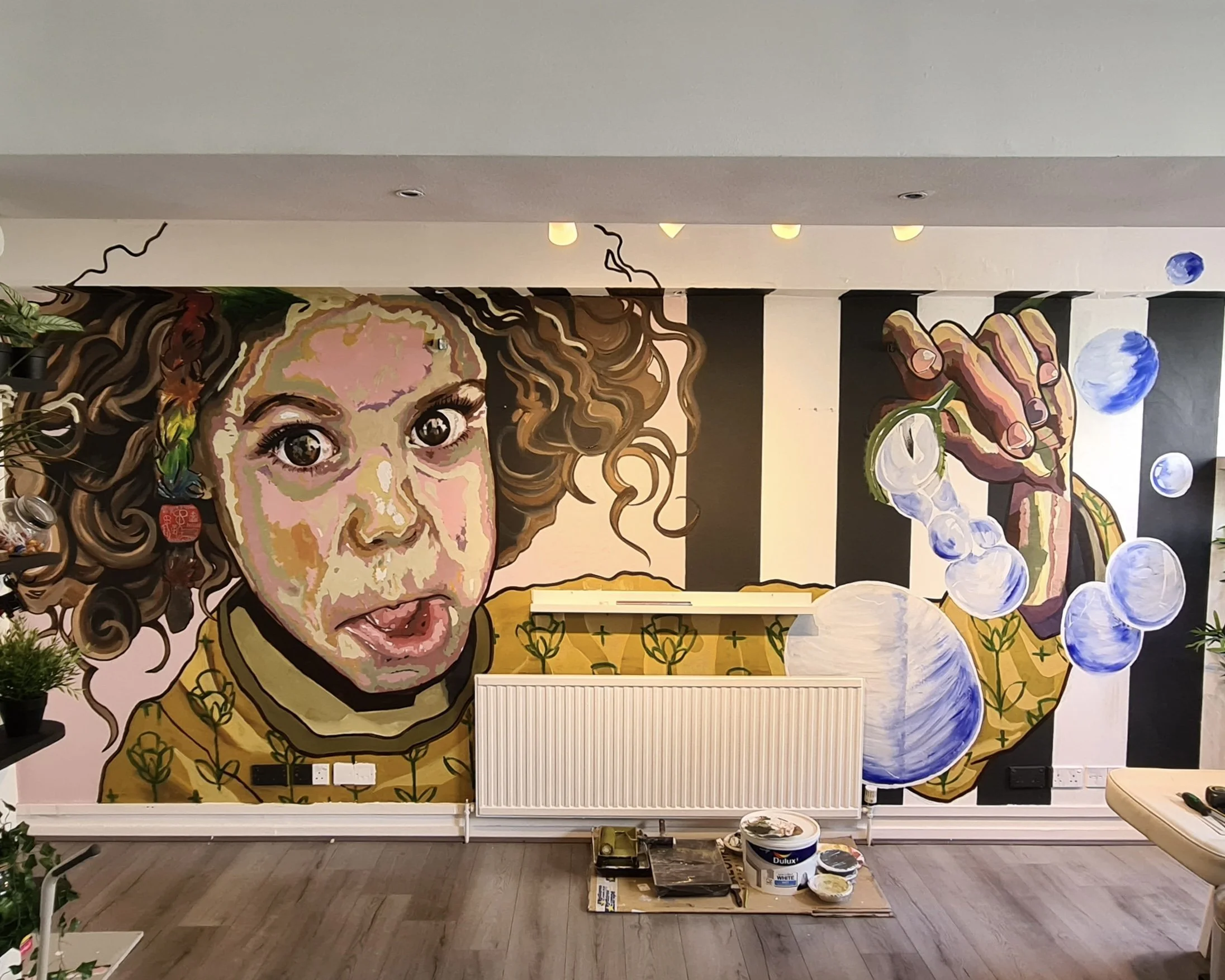 Abstract Mural 2 Portrait Painting by Mr J.Best