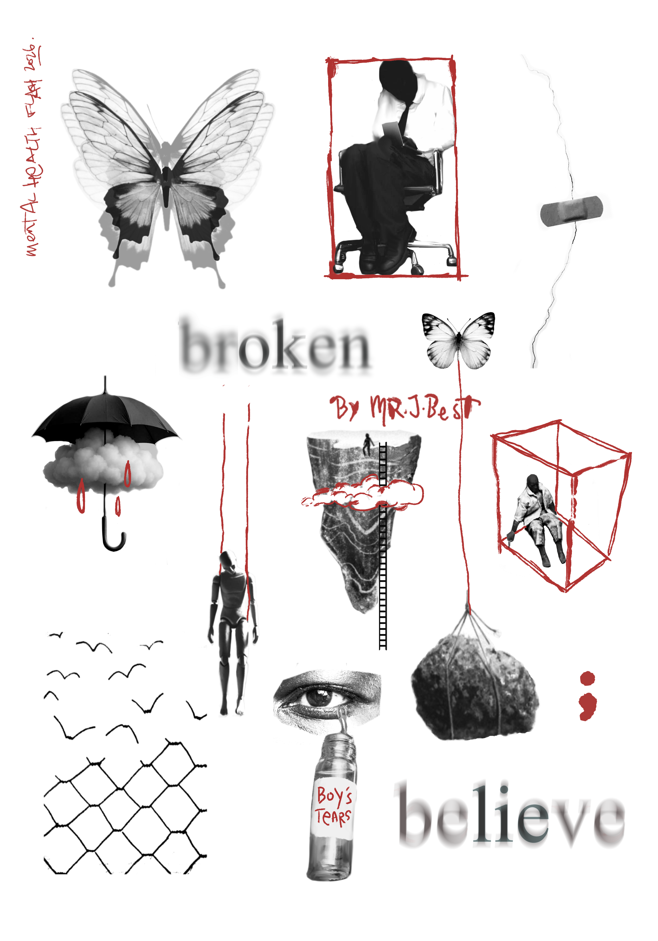 mental health awareness tattoo flash