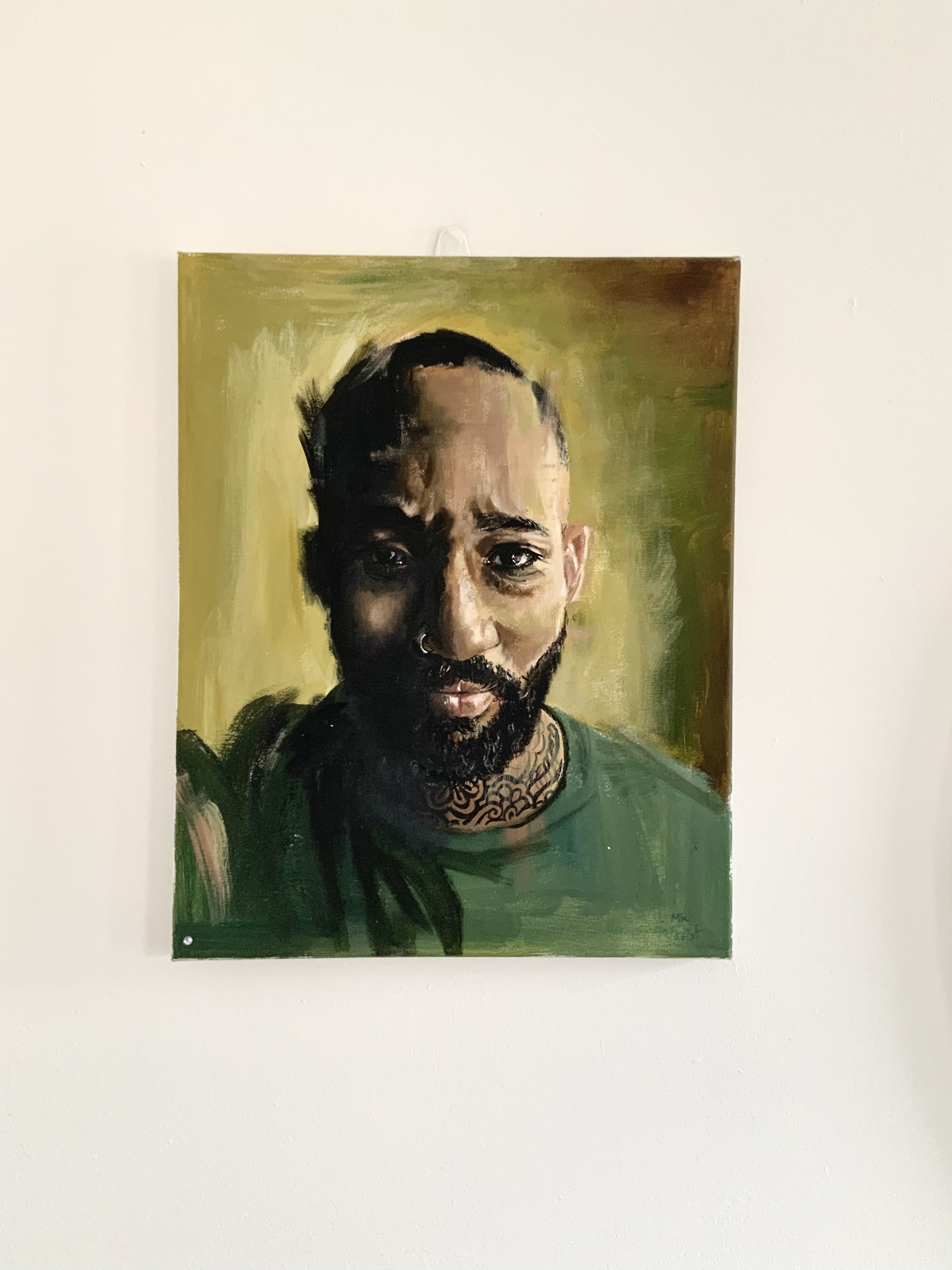 Abstract Self Portrait Painting by Mr J.Best