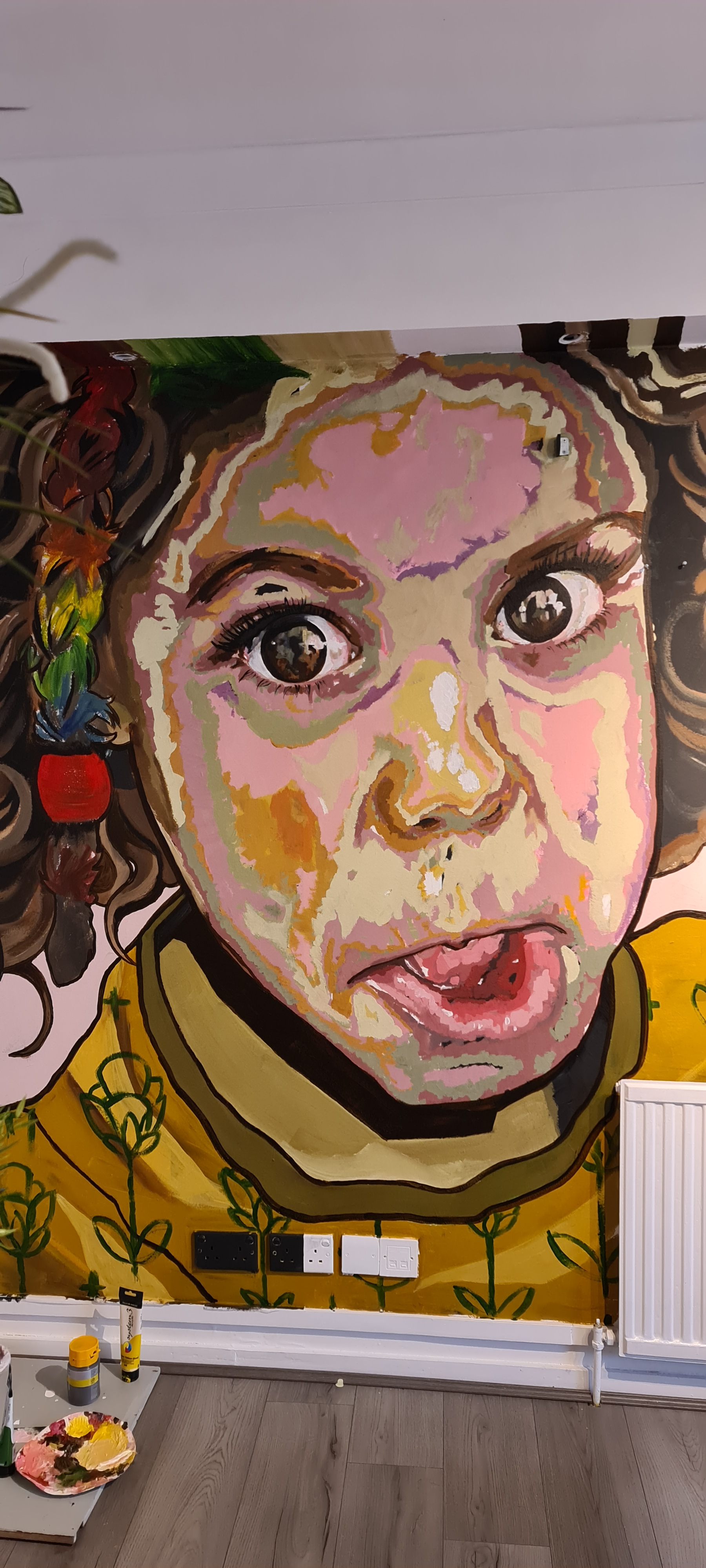 Abstract Mural Portrait Painting by Mr J.Best